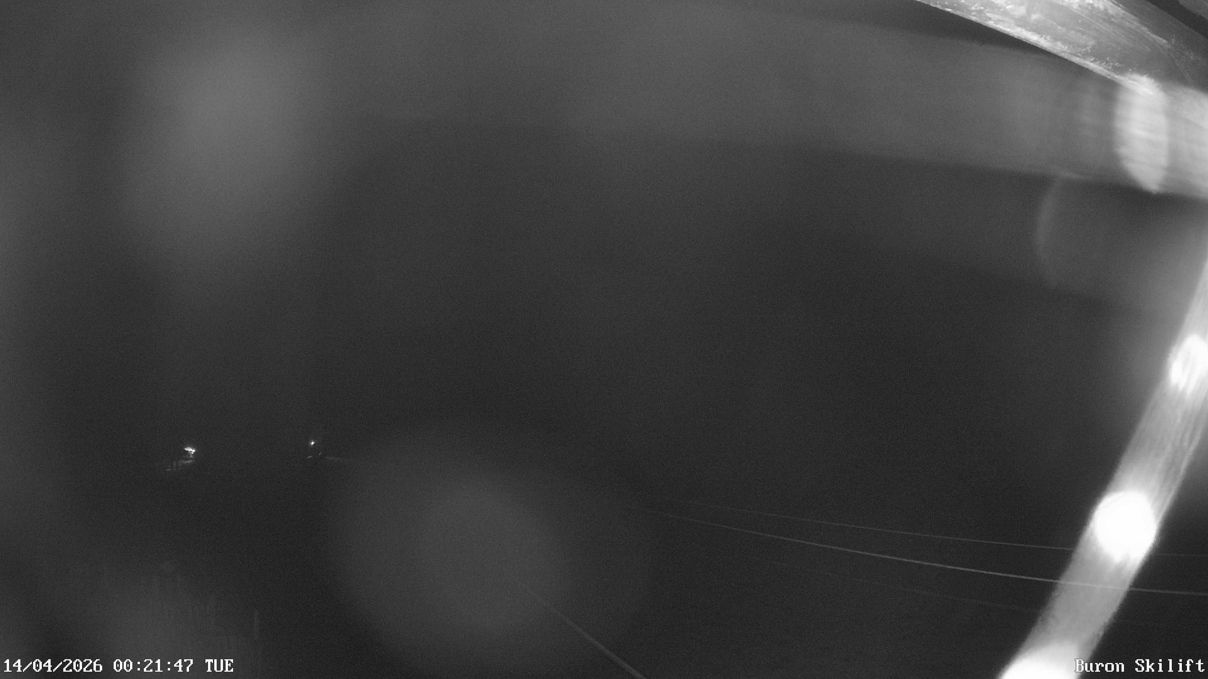 Archived image Webcam Enjoy the panoama view of the ski trail and lift in Buron