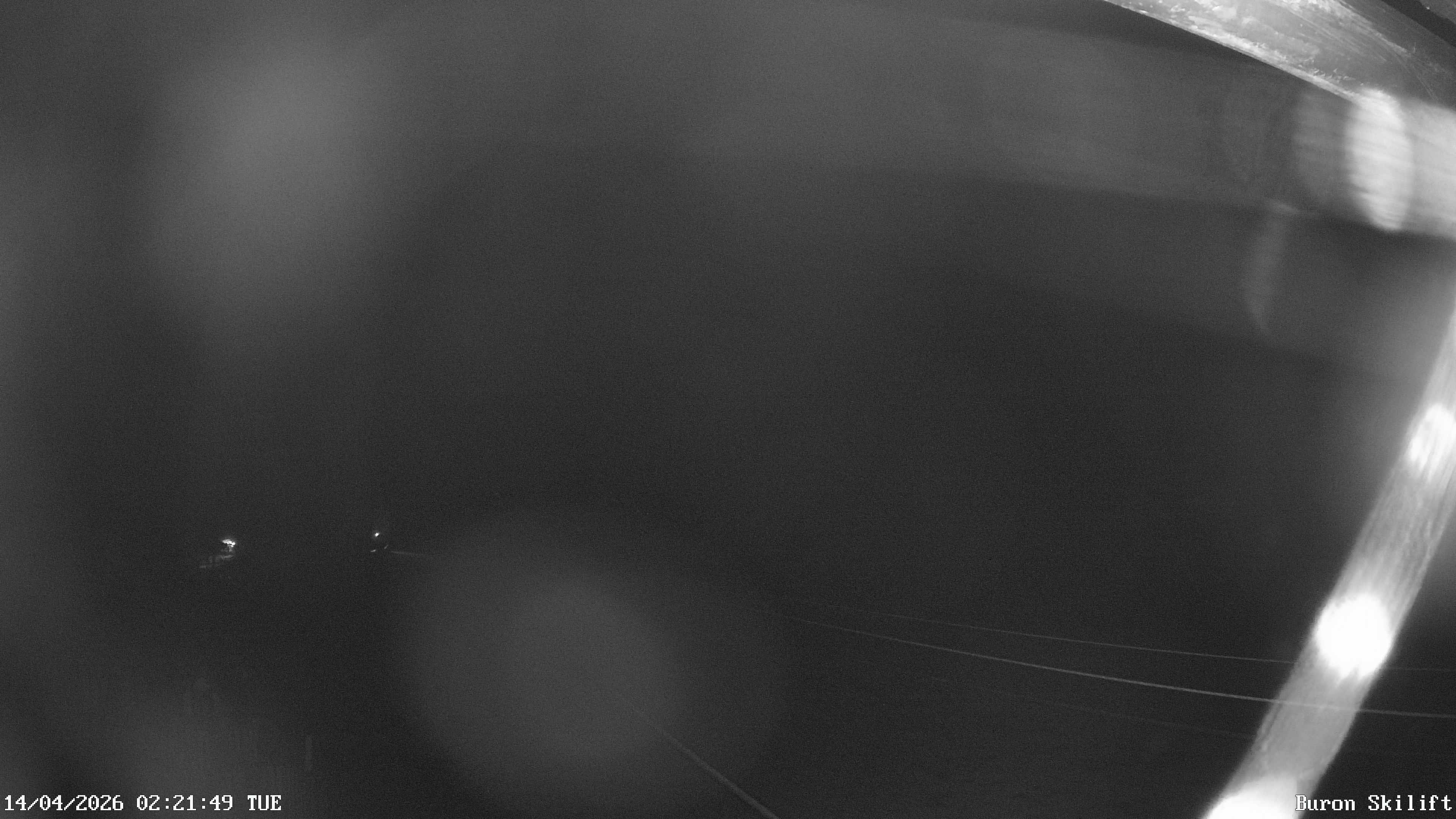 Archived image Webcam Enjoy the panoama view of the ski trail and lift in Buron