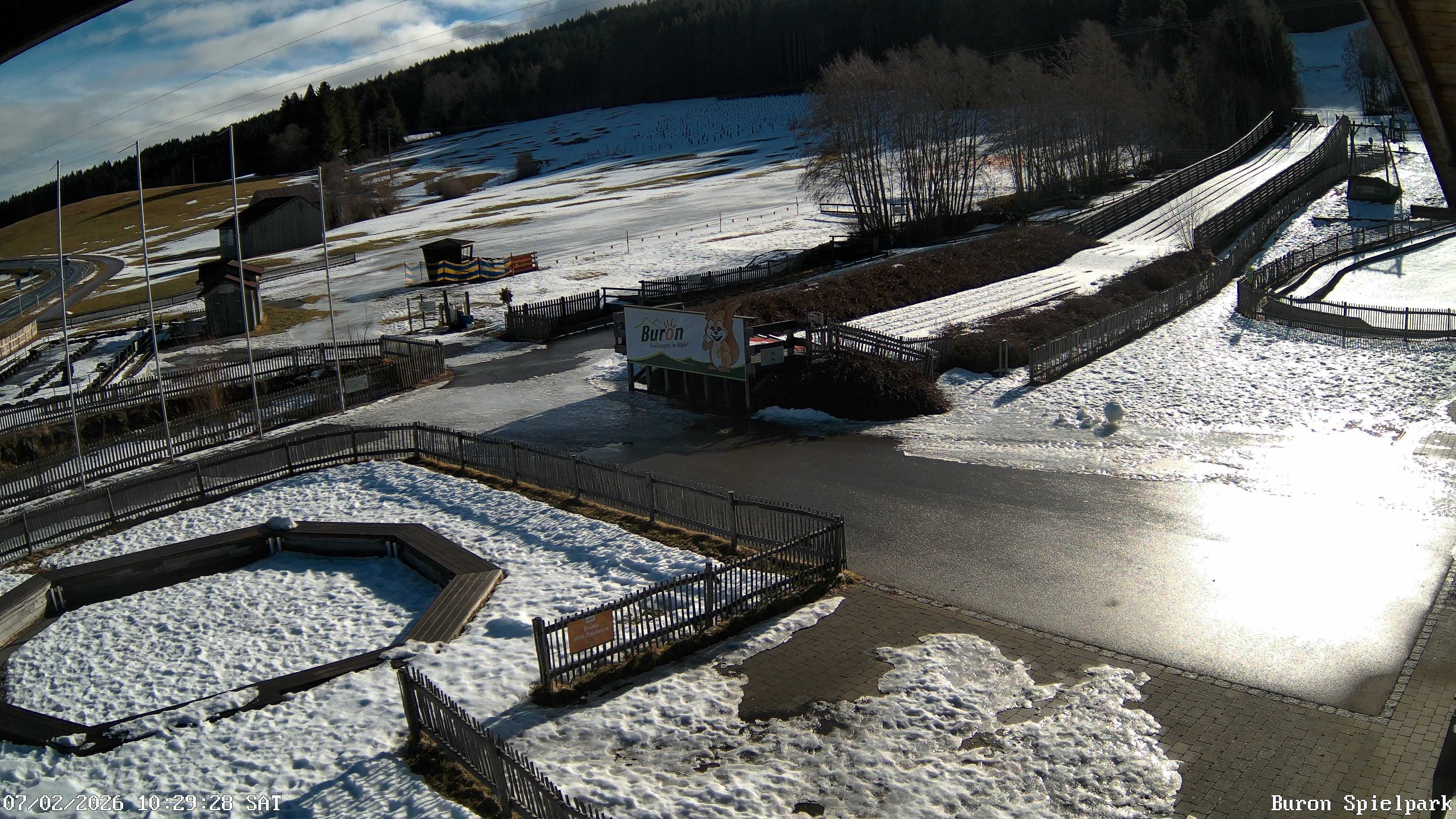 Archiv Foto Webcam Fernsicht auf den Gasthof Buron Stadl im Tal