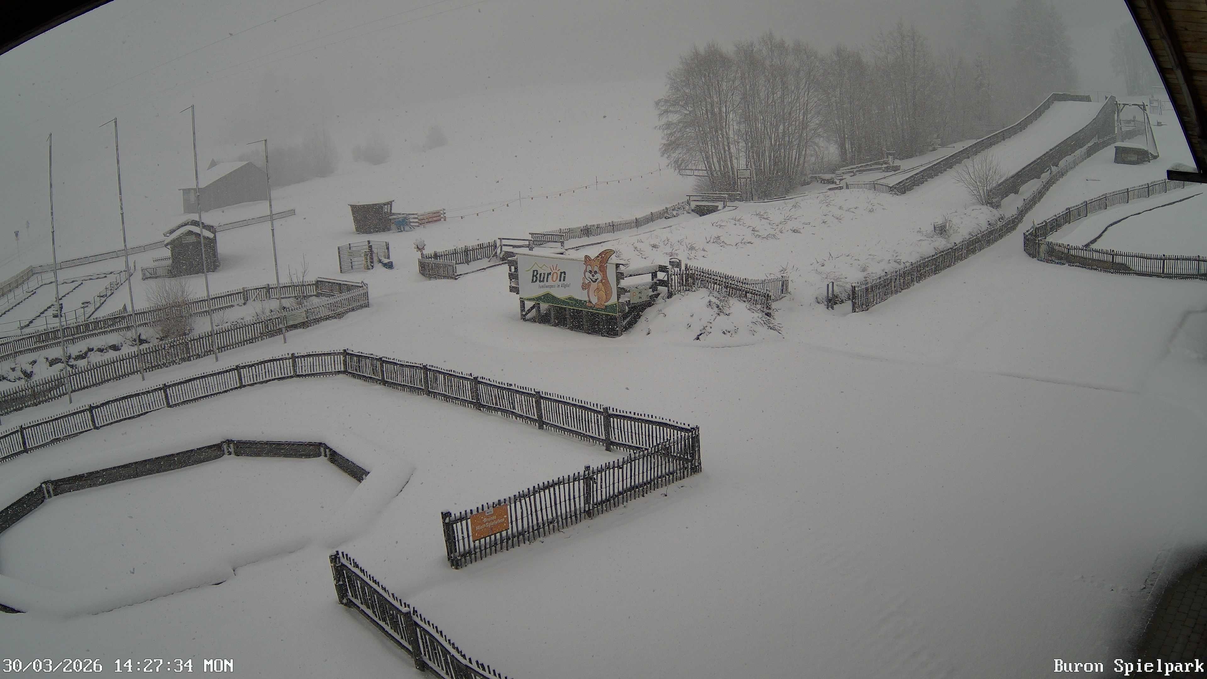 Archived image Webcam with the view of the Alpine restaurant Buron Stadl