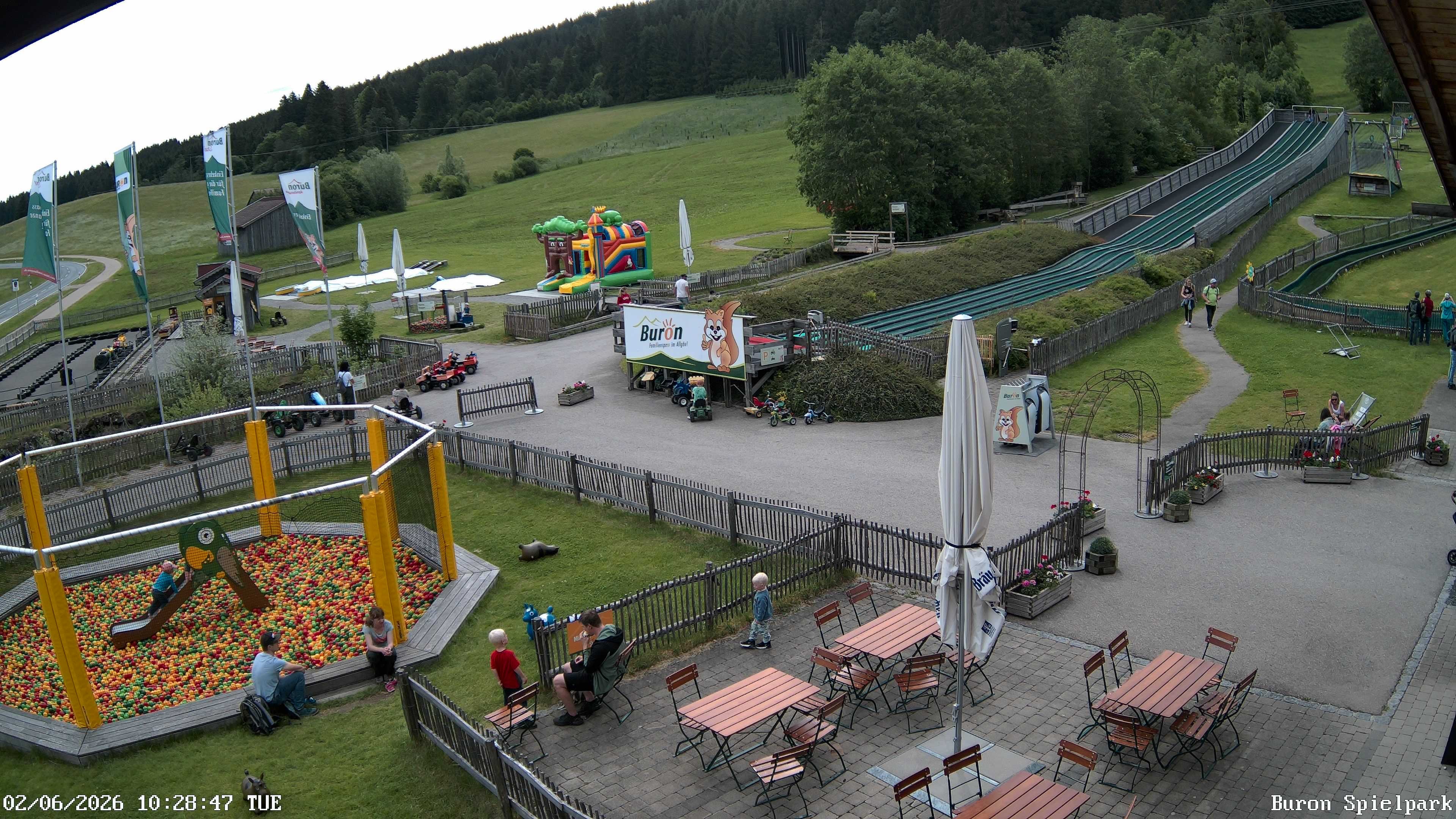 Archiv Foto Webcam Fernsicht auf den Gasthof Buron Stadl im Tal