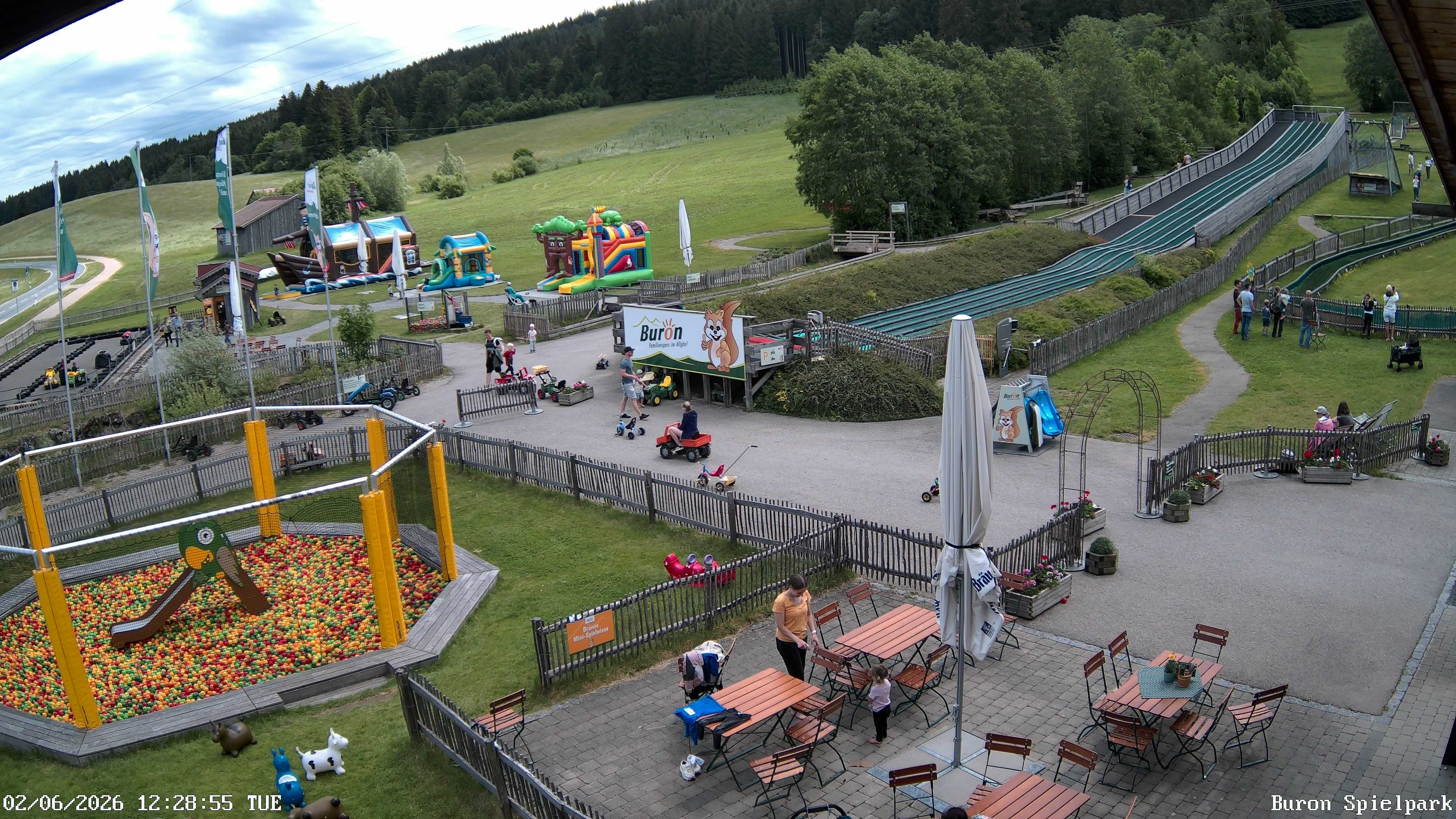 Archiv Foto Webcam Fernsicht auf den Gasthof Buron Stadl im Tal