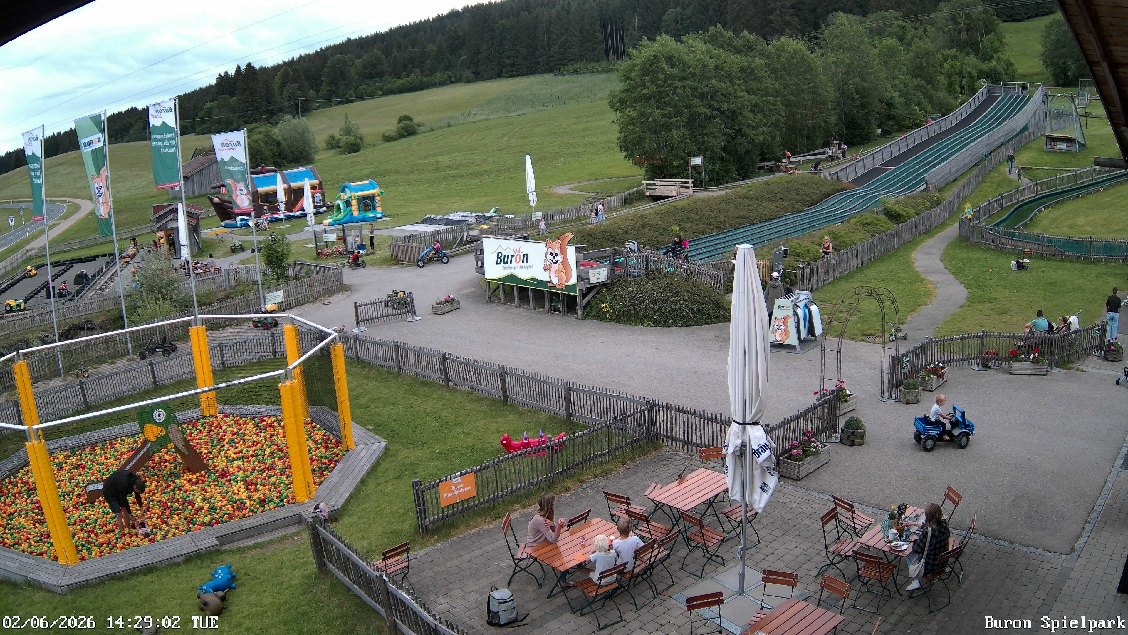 Archiv Foto Webcam Fernsicht auf den Gasthof Buron Stadl im Tal