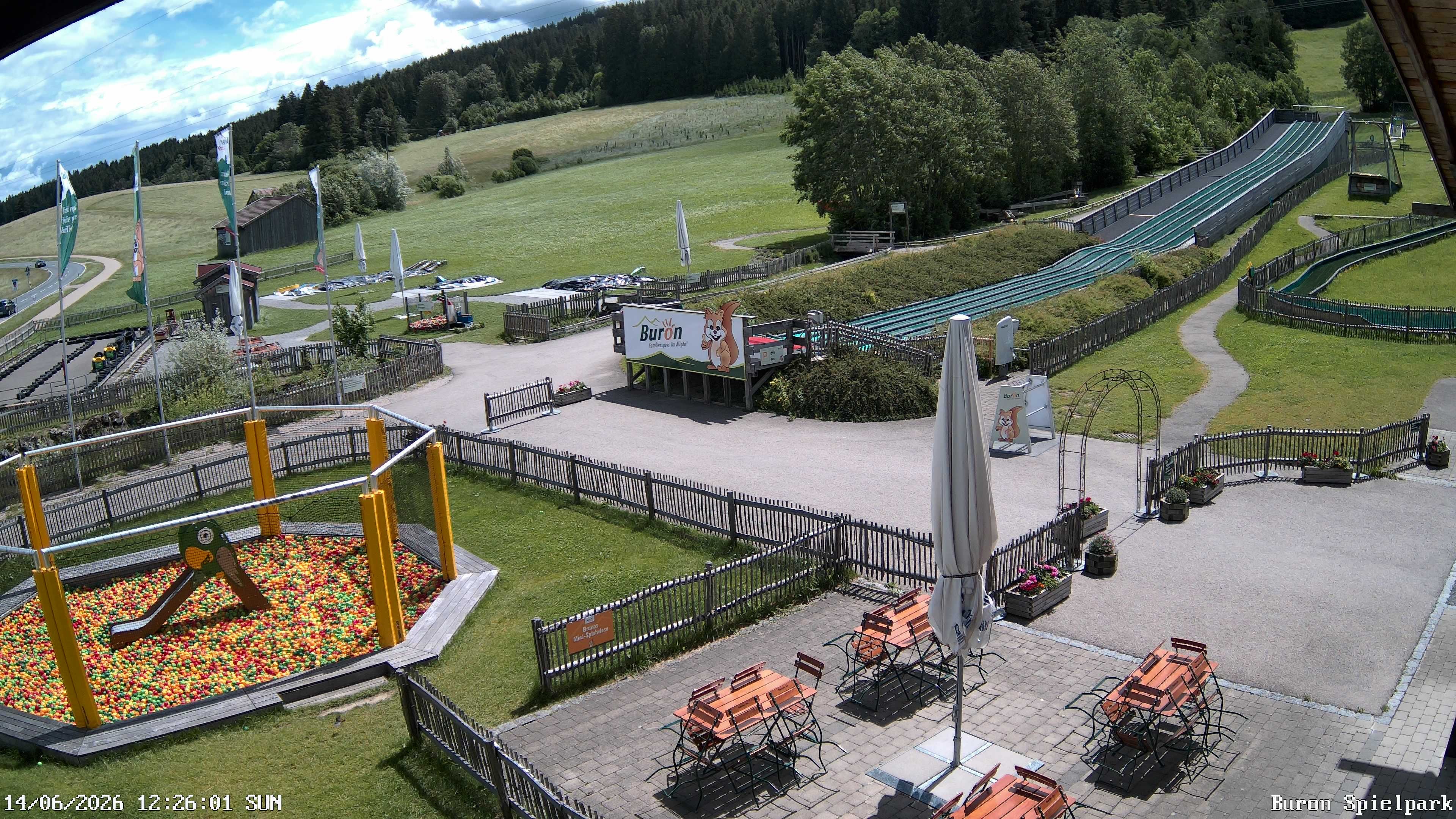 Archiv Foto Webcam Fernsicht auf den Gasthof Buron Stadl im Tal