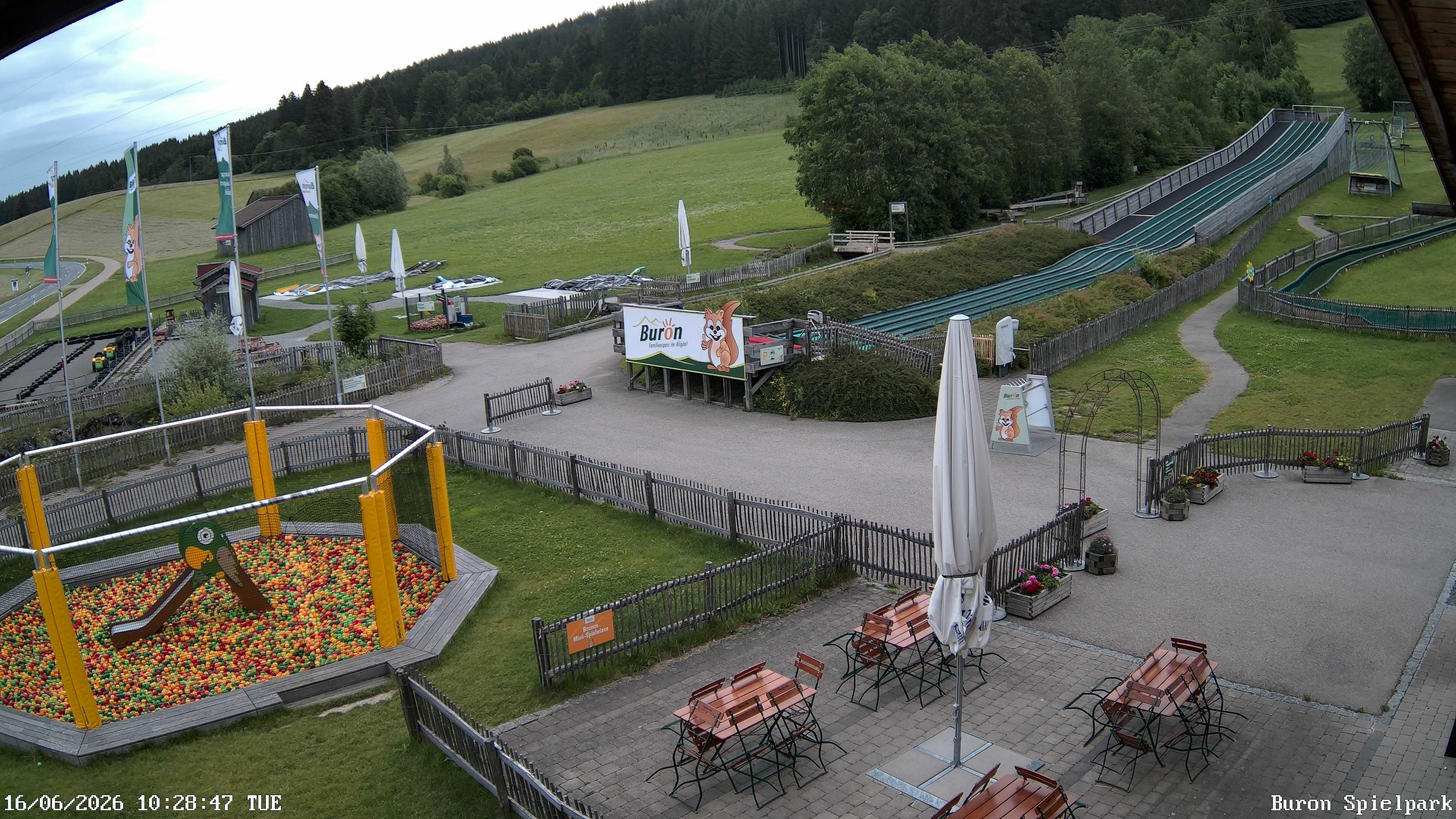 Archiv Foto Webcam Fernsicht auf den Gasthof Buron Stadl im Tal