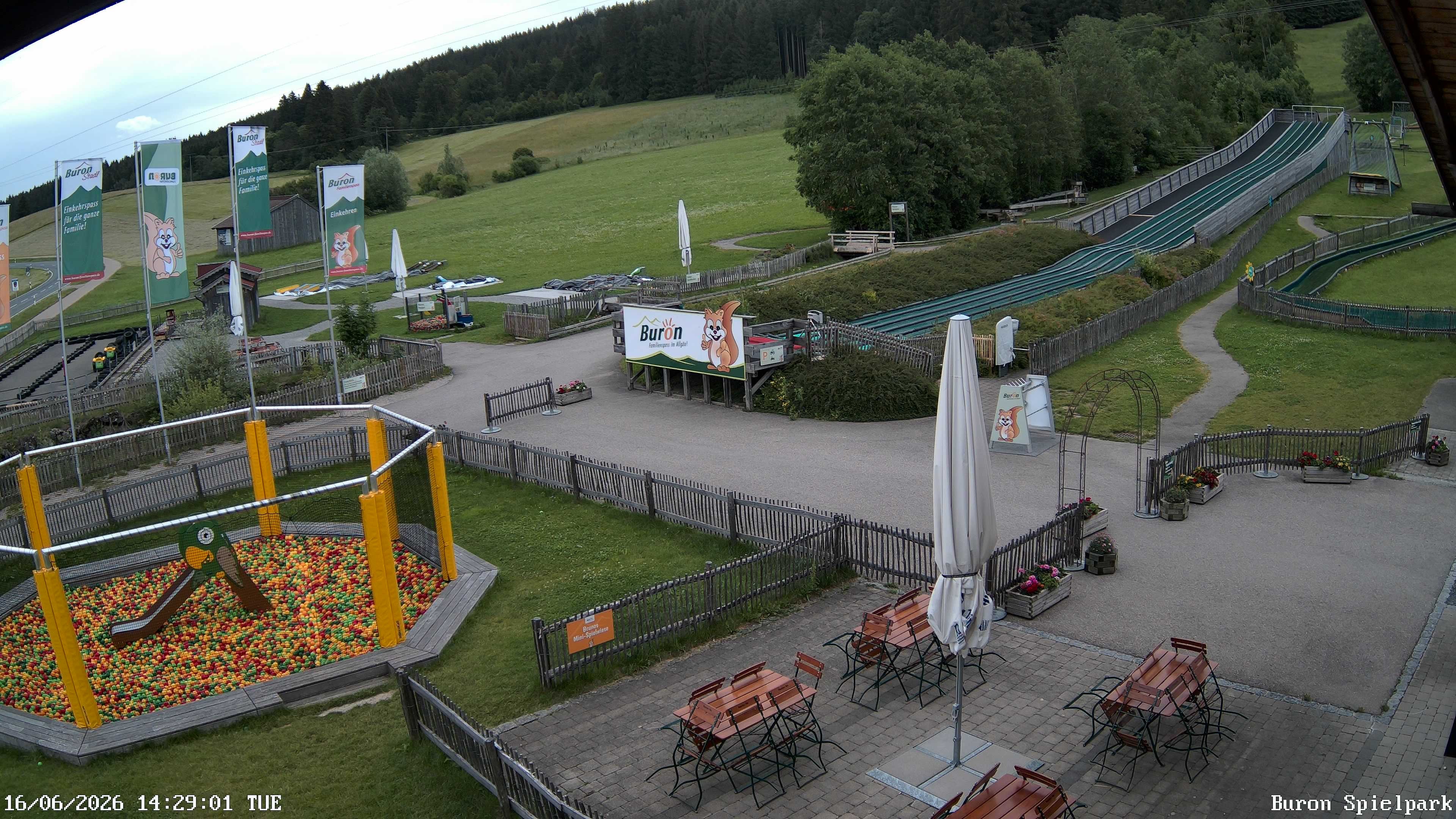 Archiv Foto Webcam Fernsicht auf den Gasthof Buron Stadl im Tal