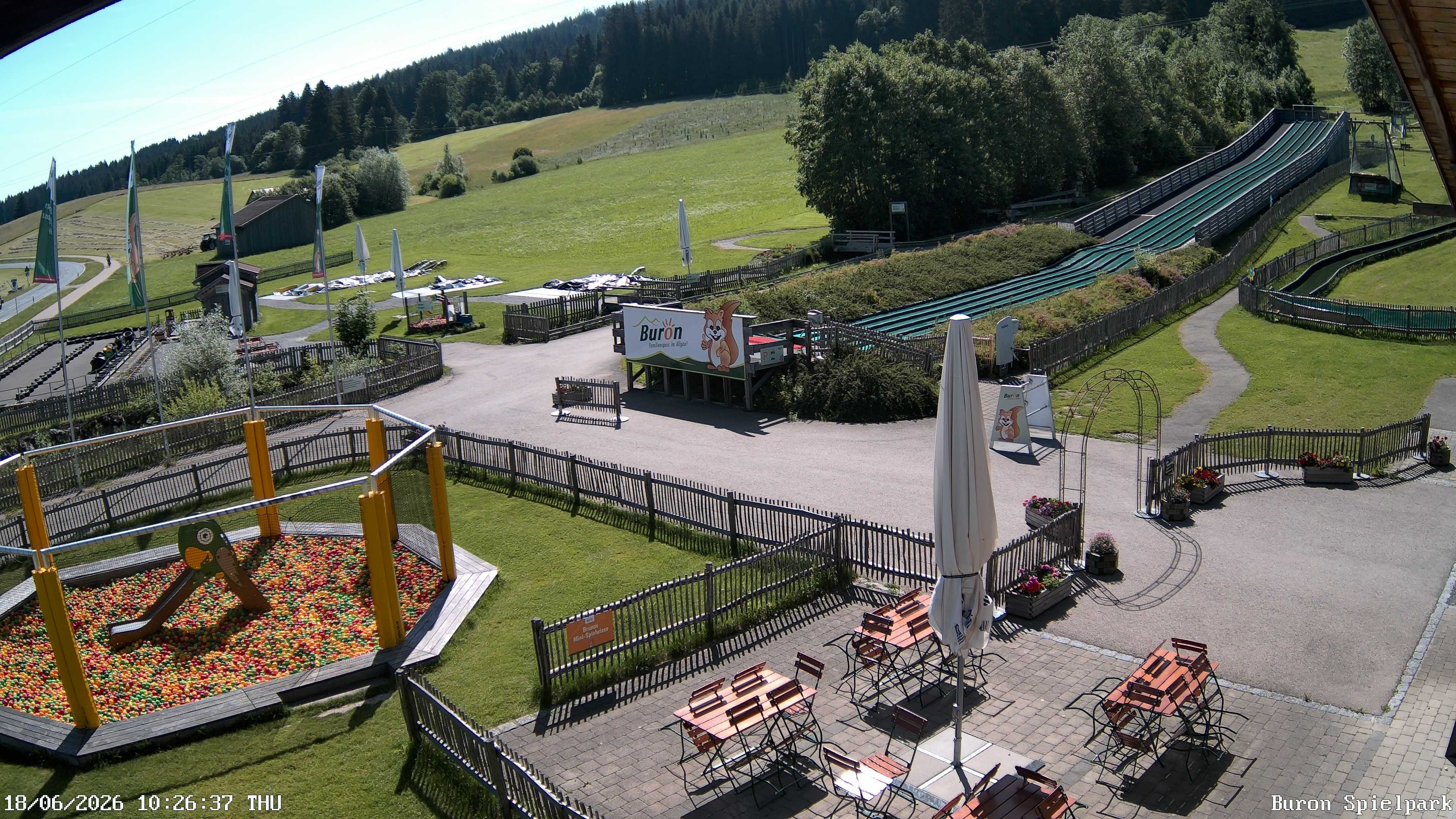 Archiv Foto Webcam Fernsicht auf den Gasthof Buron Stadl im Tal
