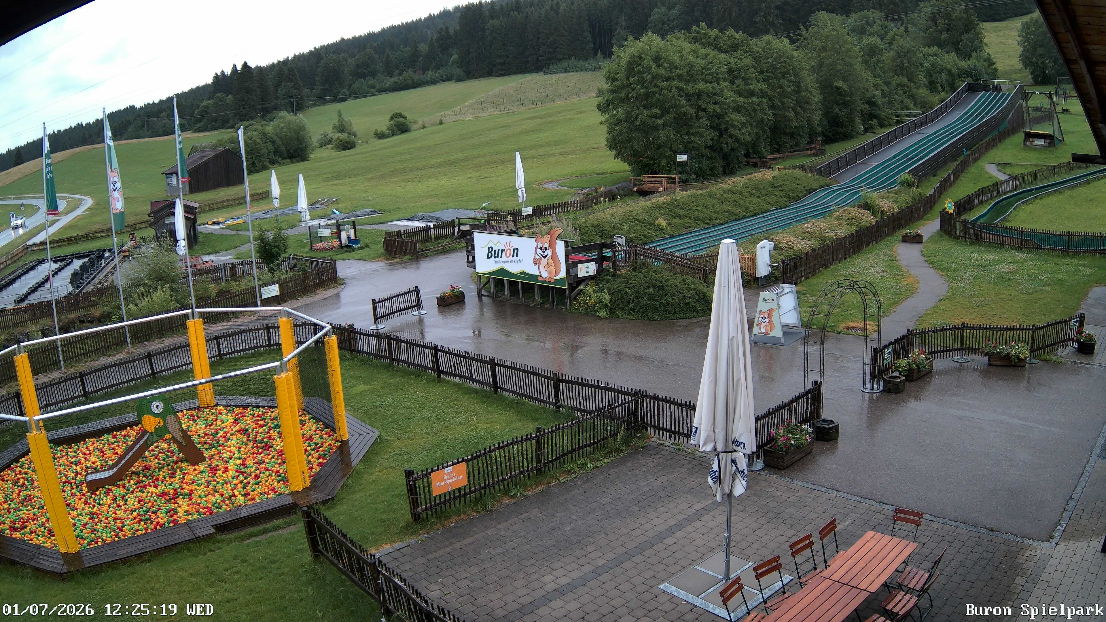 Archiv Foto Webcam Fernsicht auf den Gasthof Buron Stadl im Tal