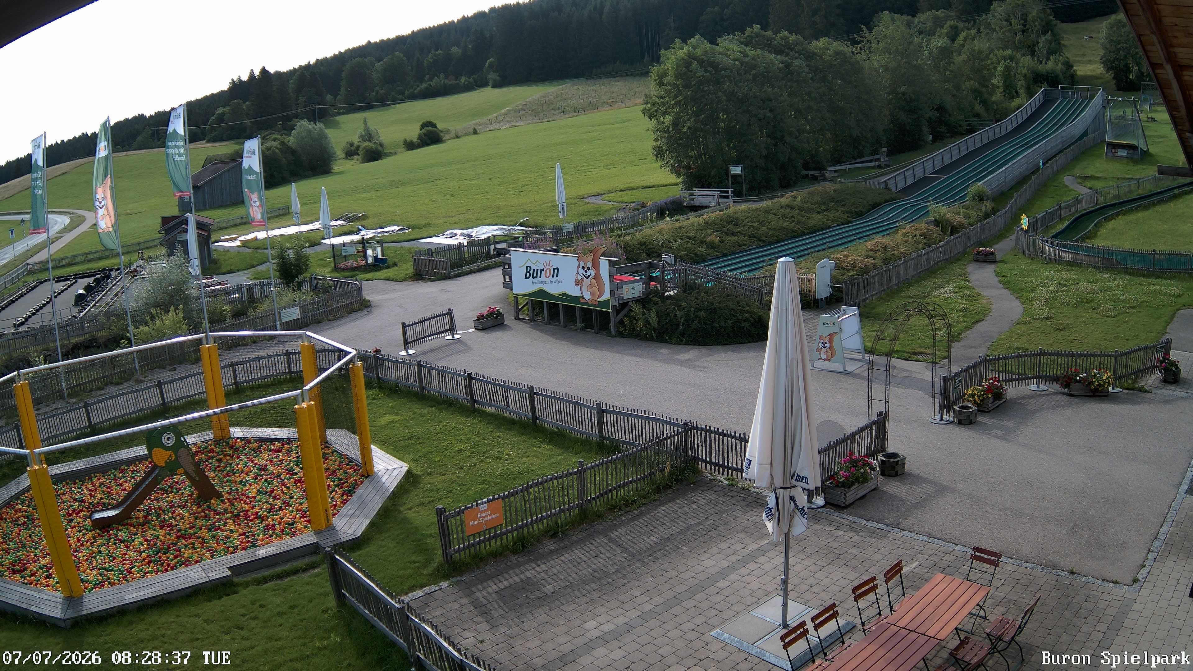 Archiv Foto Webcam Fernsicht auf den Gasthof Buron Stadl im Tal