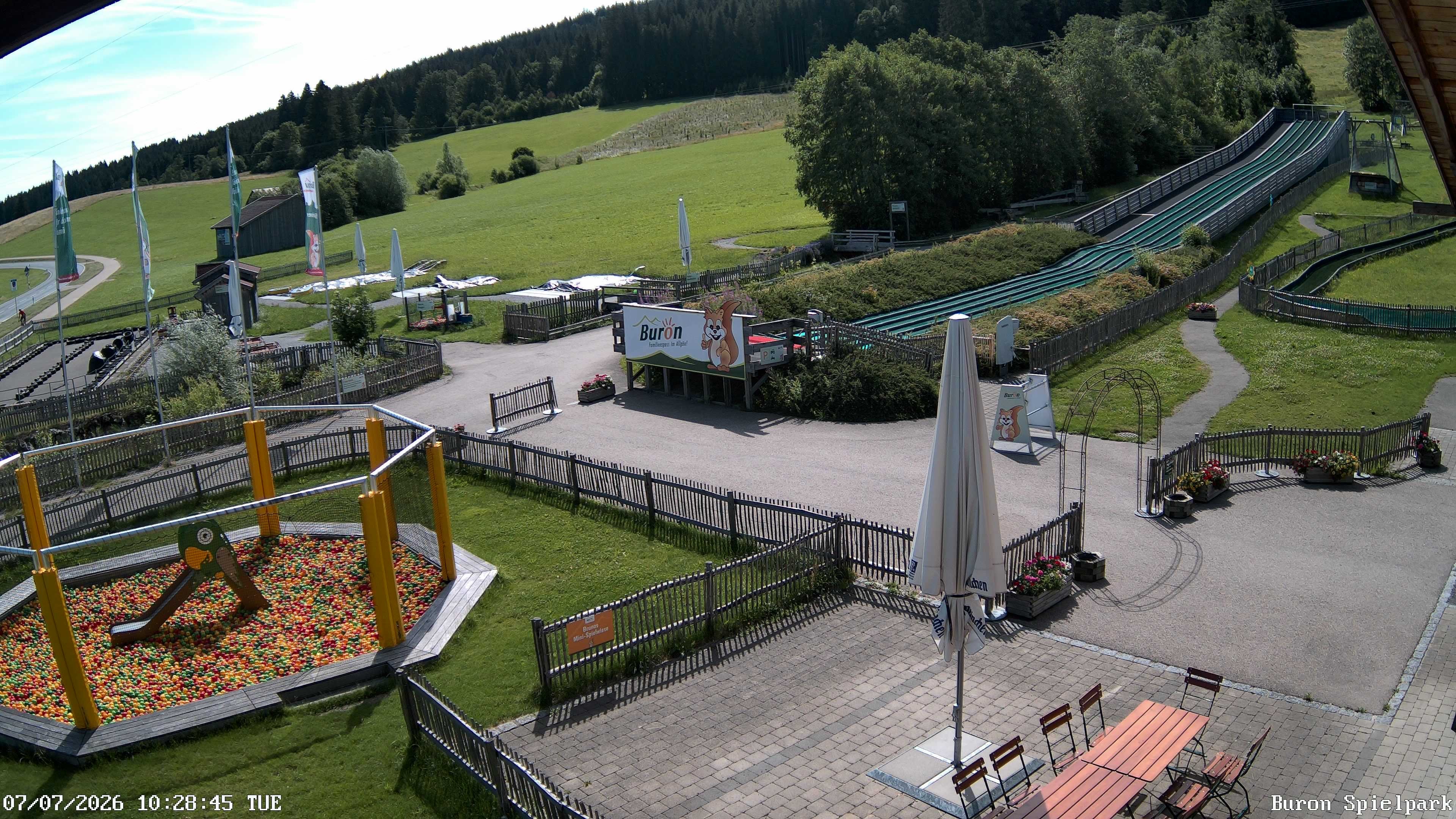 Archiv Foto Webcam Fernsicht auf den Gasthof Buron Stadl im Tal