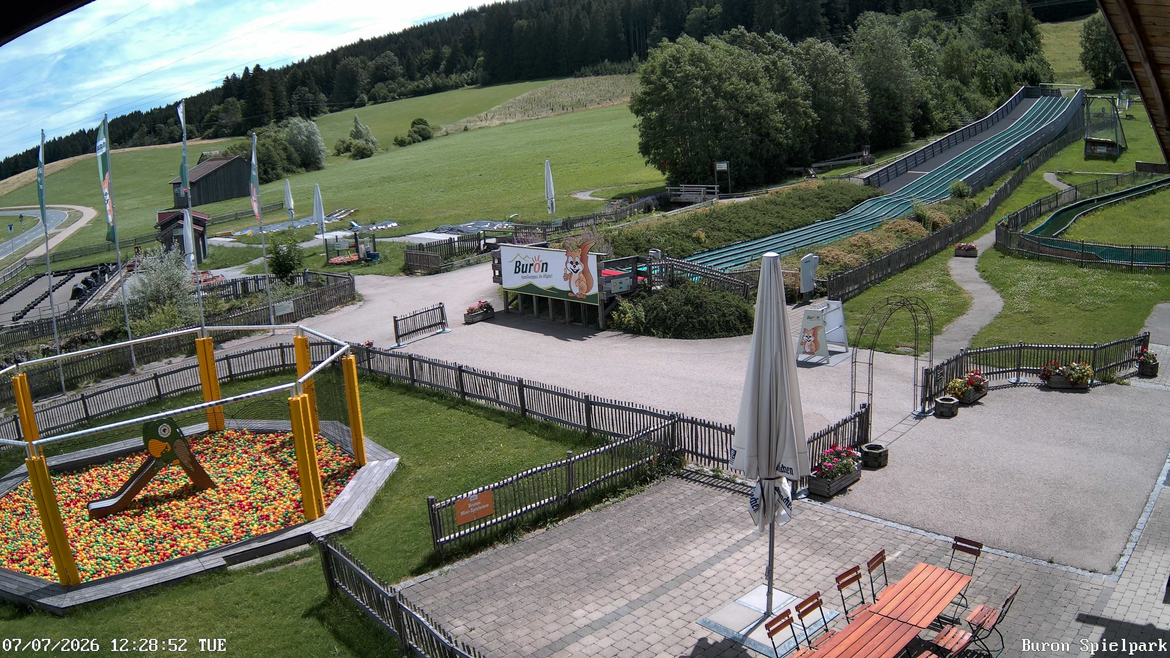 Archiv Foto Webcam Fernsicht auf den Gasthof Buron Stadl im Tal