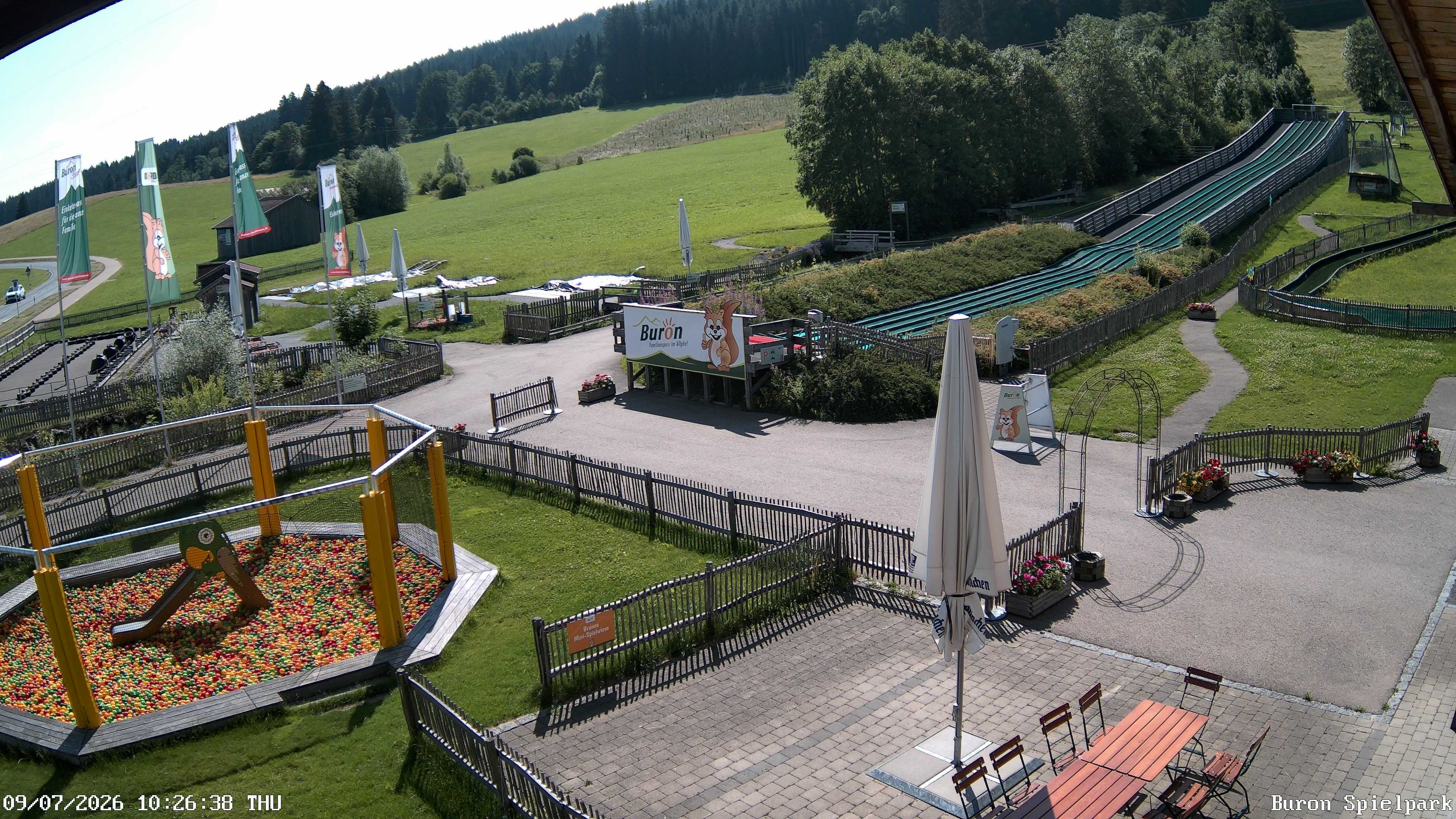 Archiv Foto Webcam Fernsicht auf den Gasthof Buron Stadl im Tal