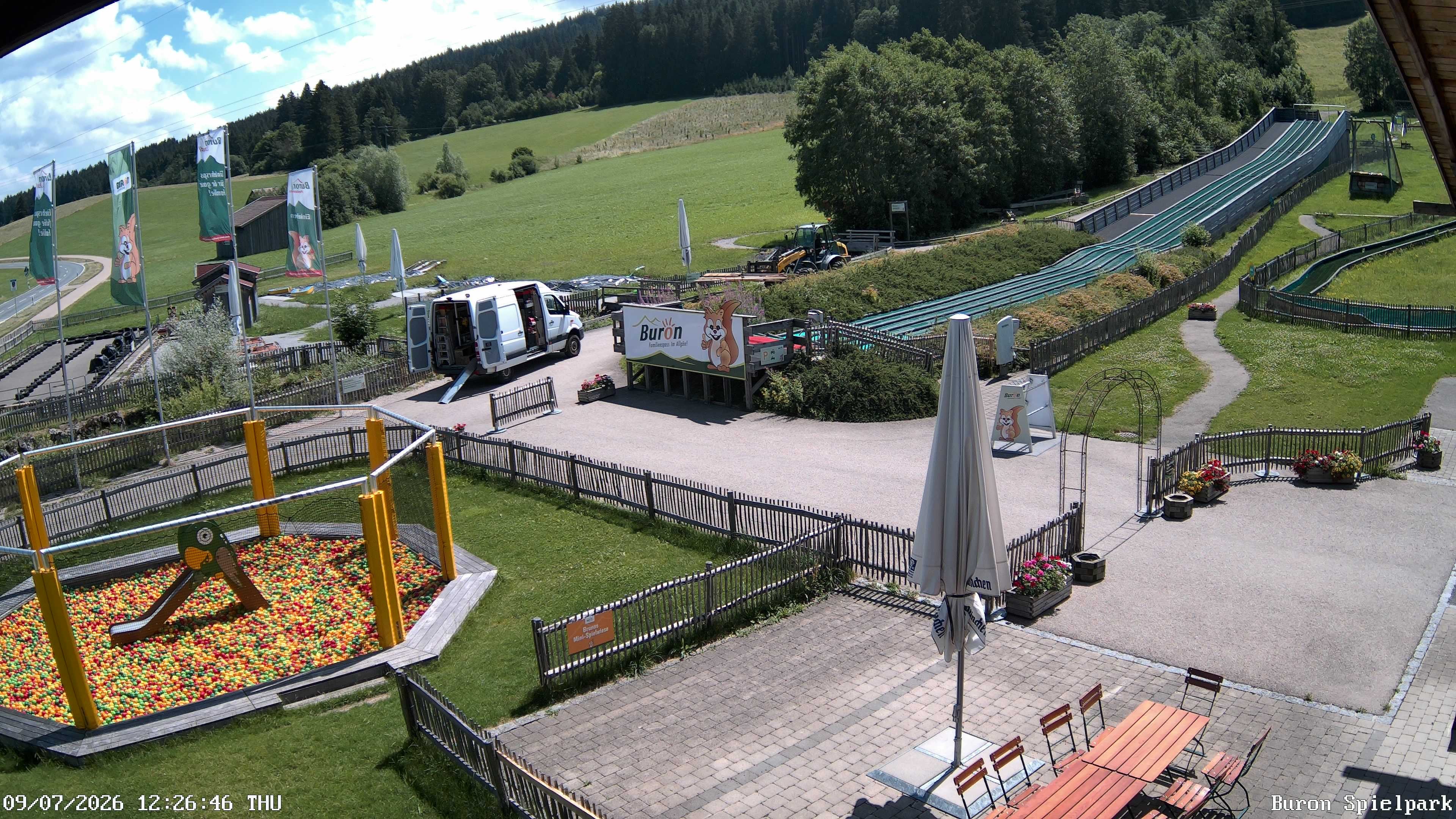 Archiv Foto Webcam Fernsicht auf den Gasthof Buron Stadl im Tal