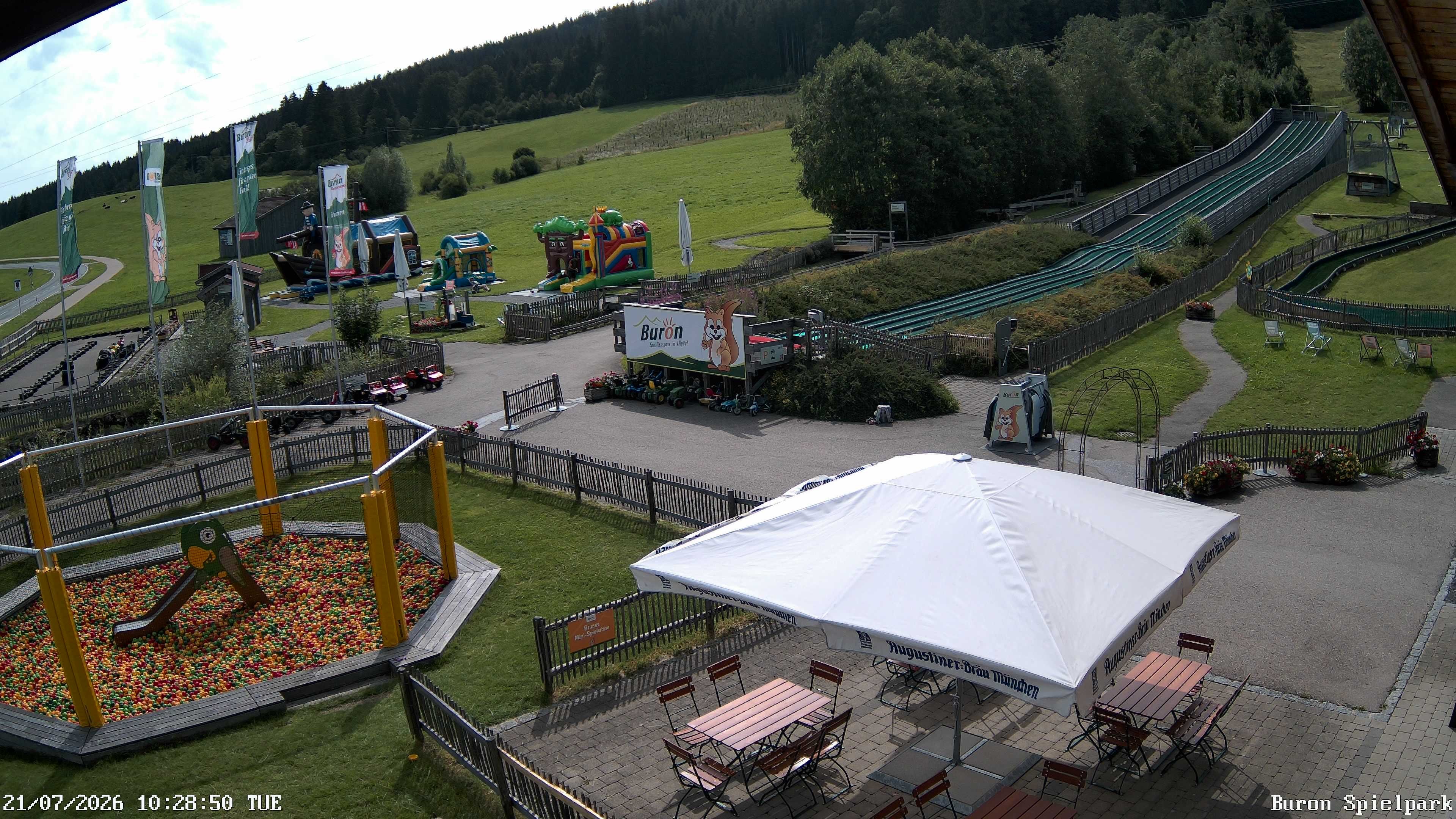Archiv Foto Webcam Fernsicht auf den Gasthof Buron Stadl im Tal