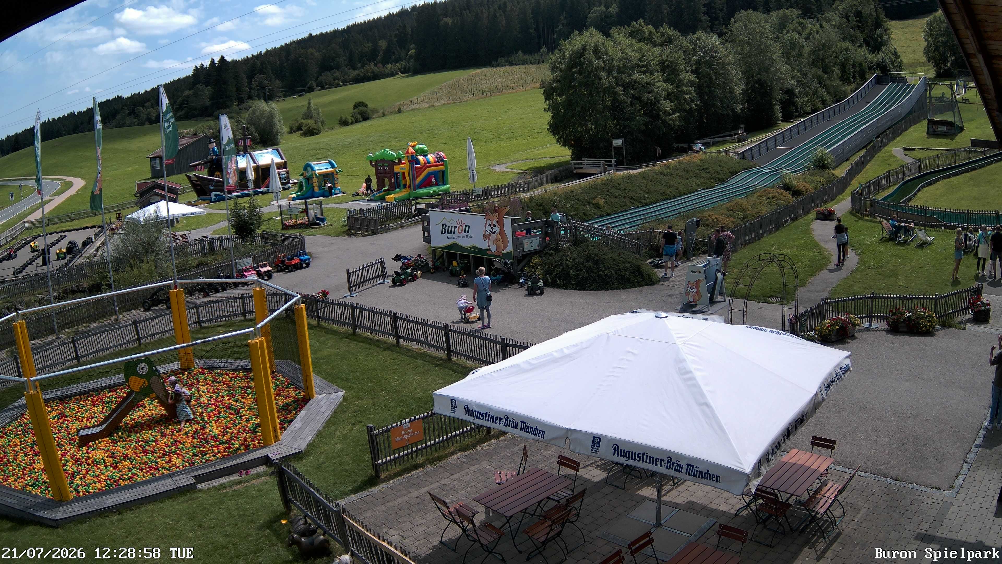 Archiv Foto Webcam Fernsicht auf den Gasthof Buron Stadl im Tal