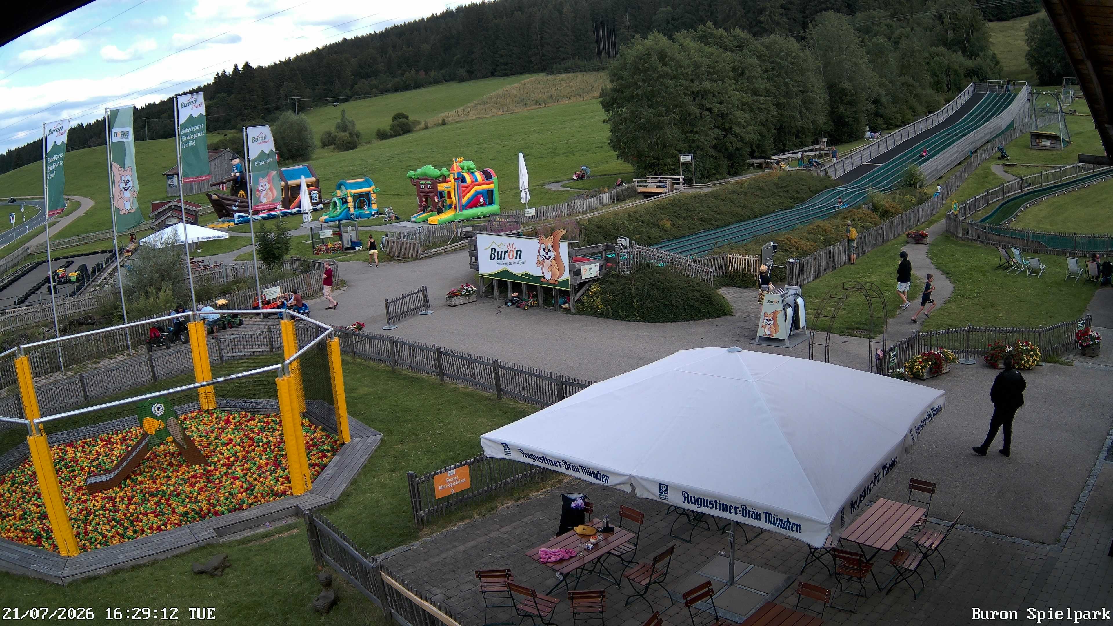 Archiv Foto Webcam Fernsicht auf den Gasthof Buron Stadl im Tal