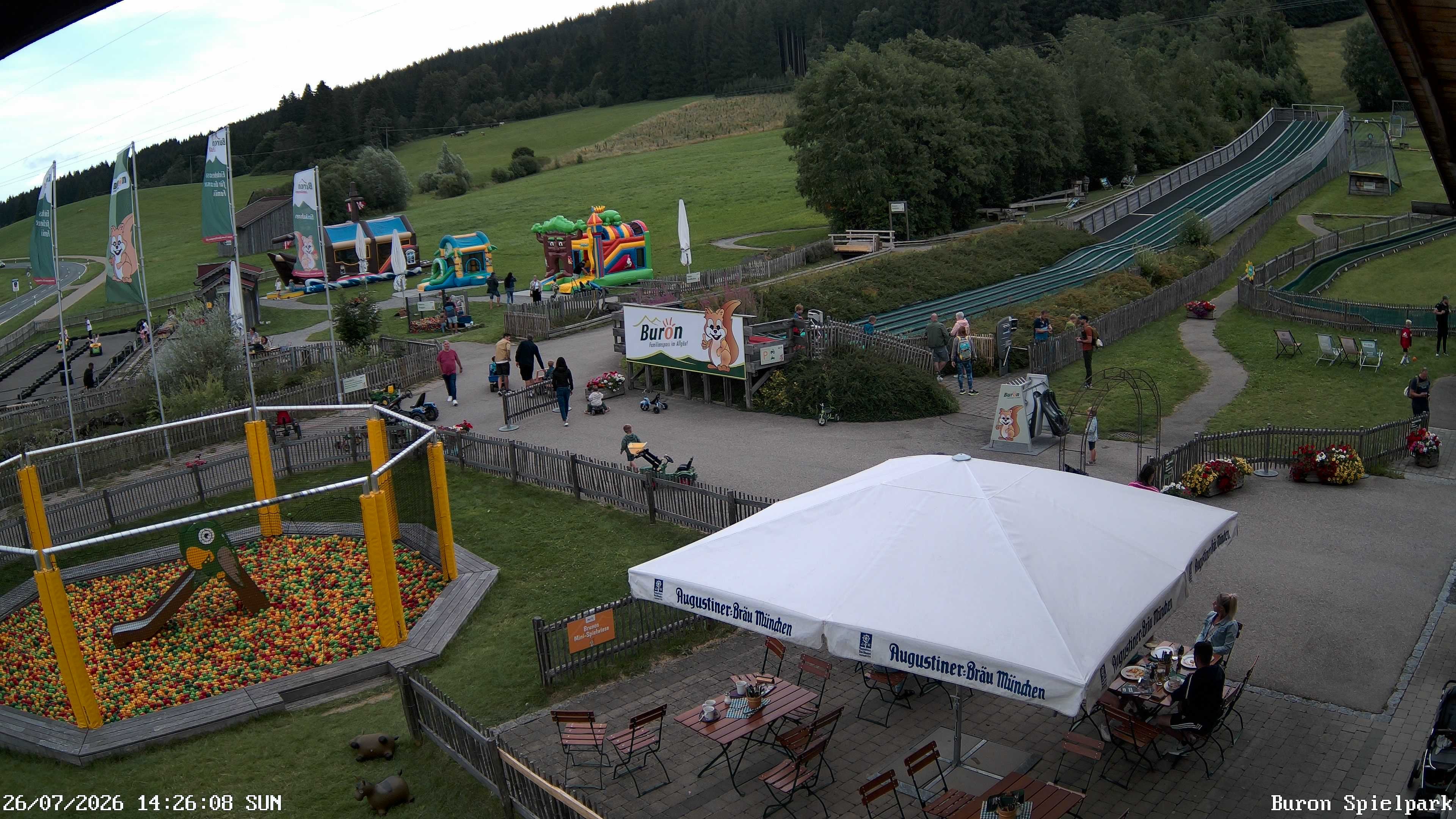 Archiv Foto Webcam Fernsicht auf den Gasthof Buron Stadl im Tal