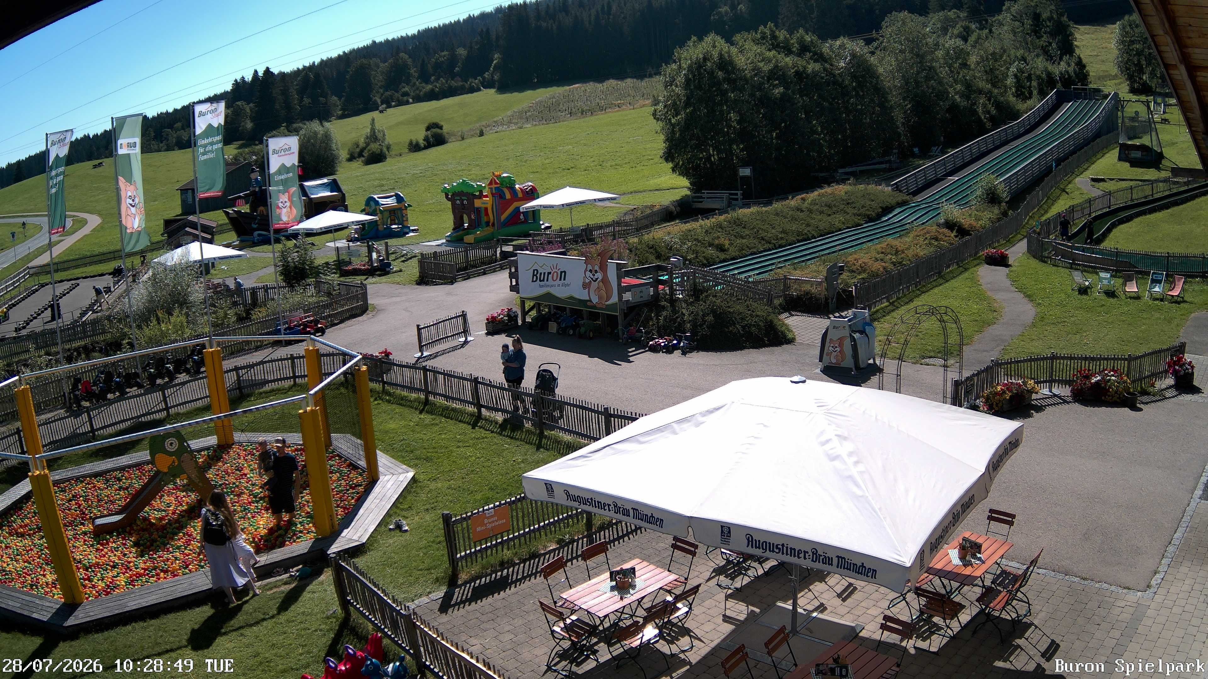 Archiv Foto Webcam Fernsicht auf den Gasthof Buron Stadl im Tal