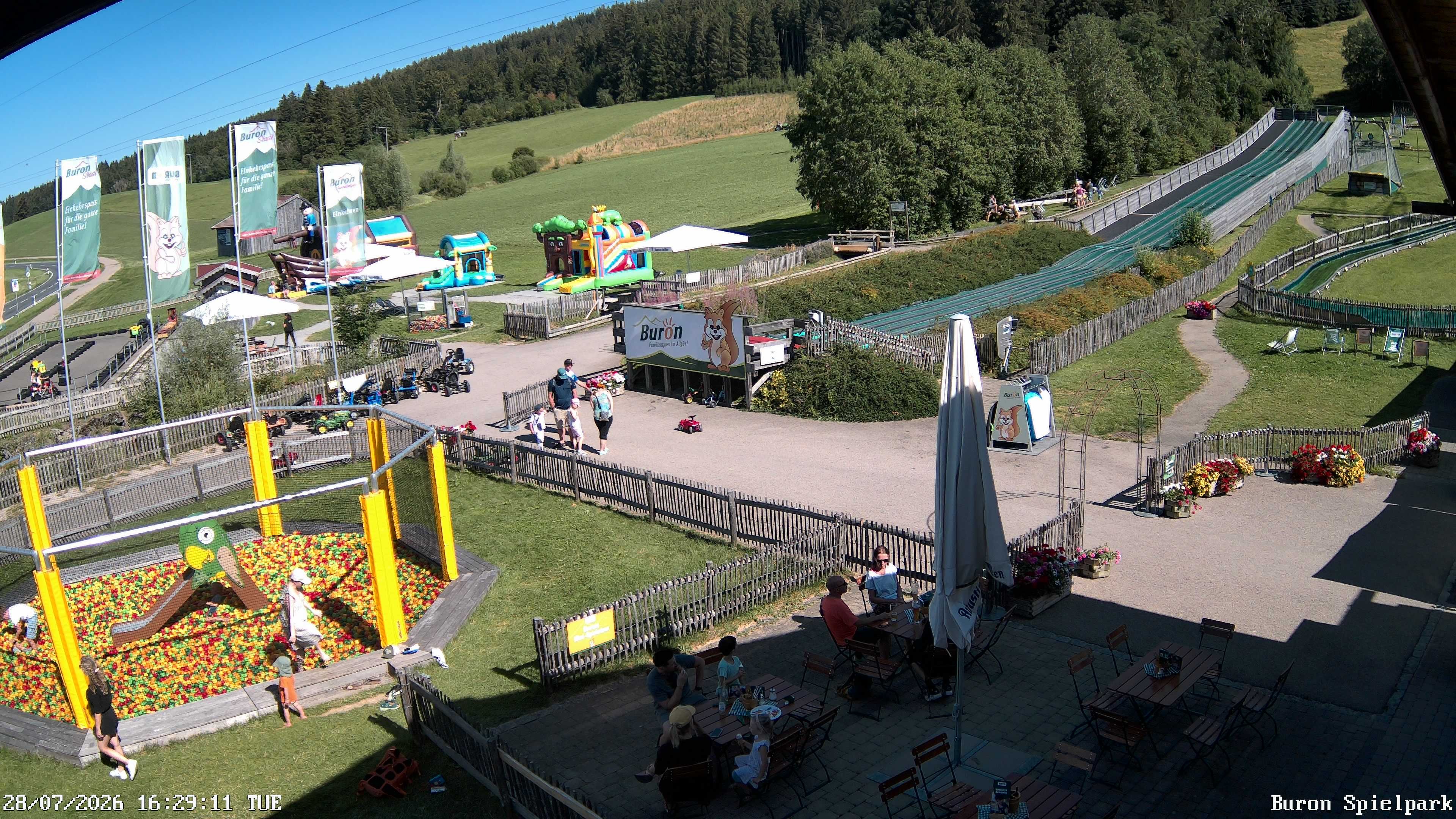 Archiv Foto Webcam Fernsicht auf den Gasthof Buron Stadl im Tal