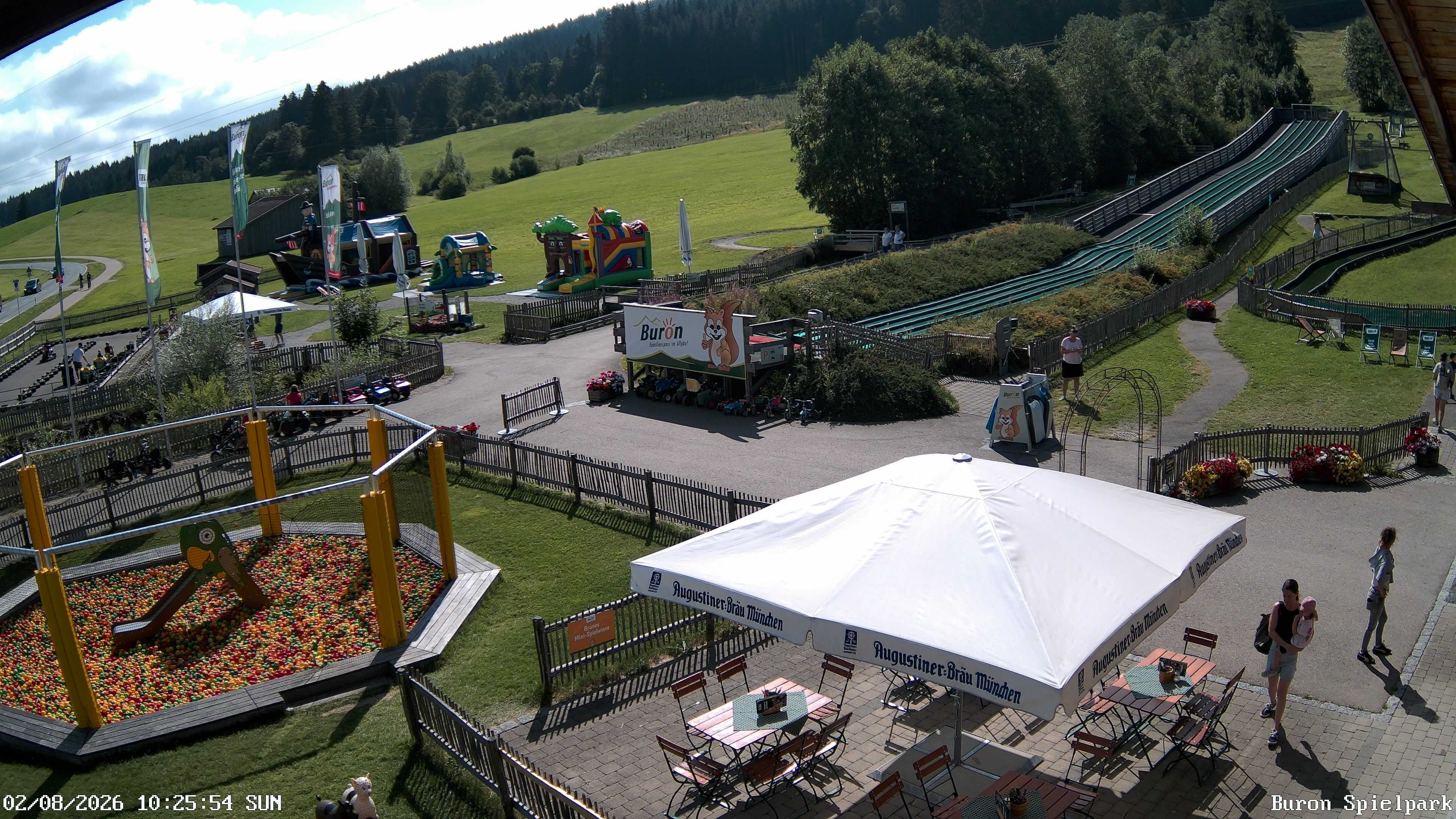 Archiv Foto Webcam Fernsicht auf den Gasthof Buron Stadl im Tal