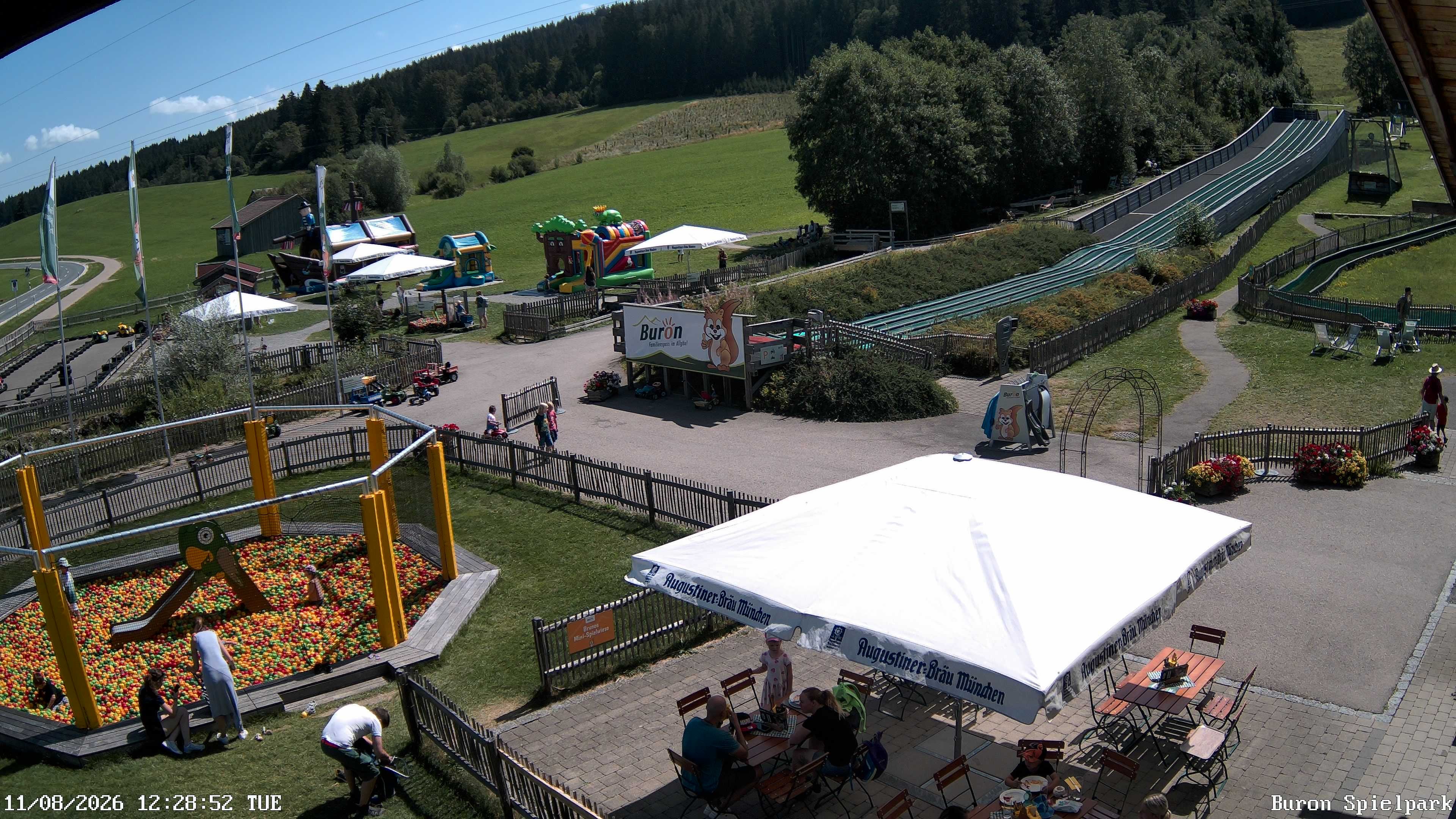 Archiv Foto Webcam Fernsicht auf den Gasthof Buron Stadl im Tal
