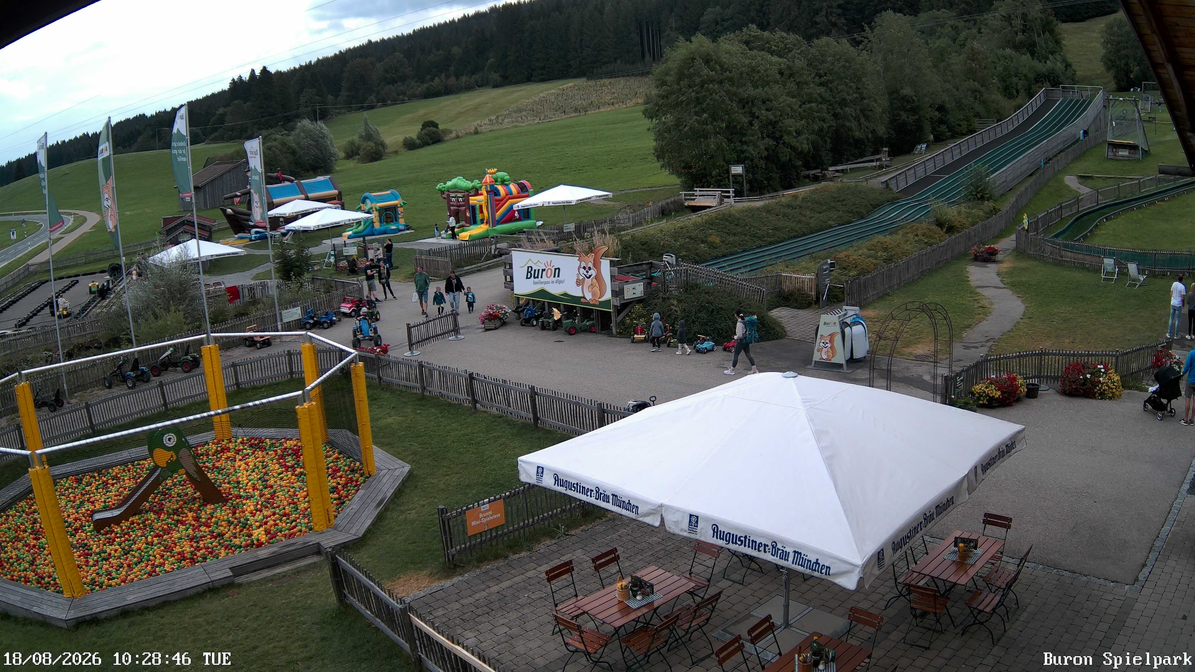 Archiv Foto Webcam Fernsicht auf den Gasthof Buron Stadl im Tal
