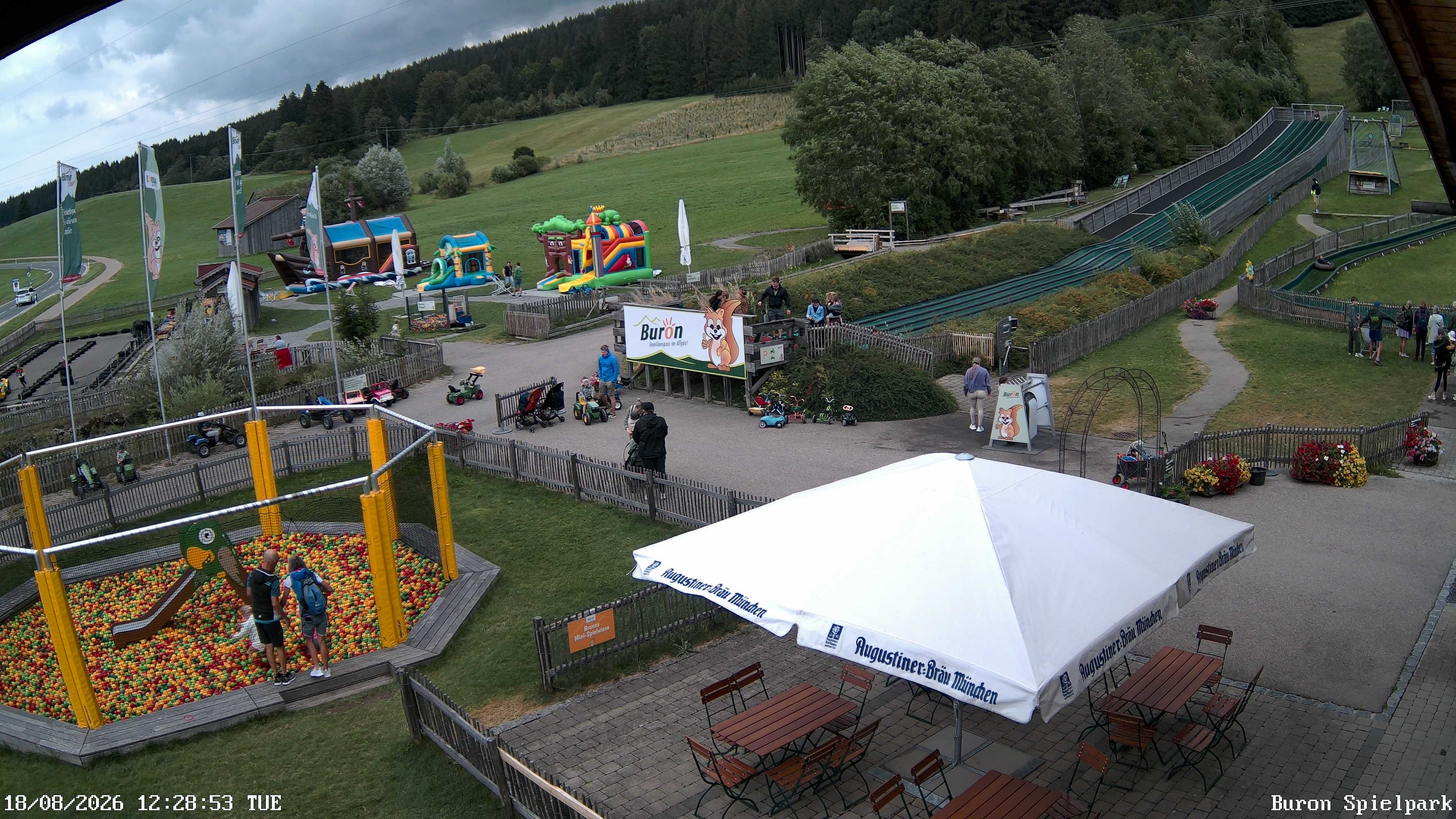 Archiv Foto Webcam Fernsicht auf den Gasthof Buron Stadl im Tal