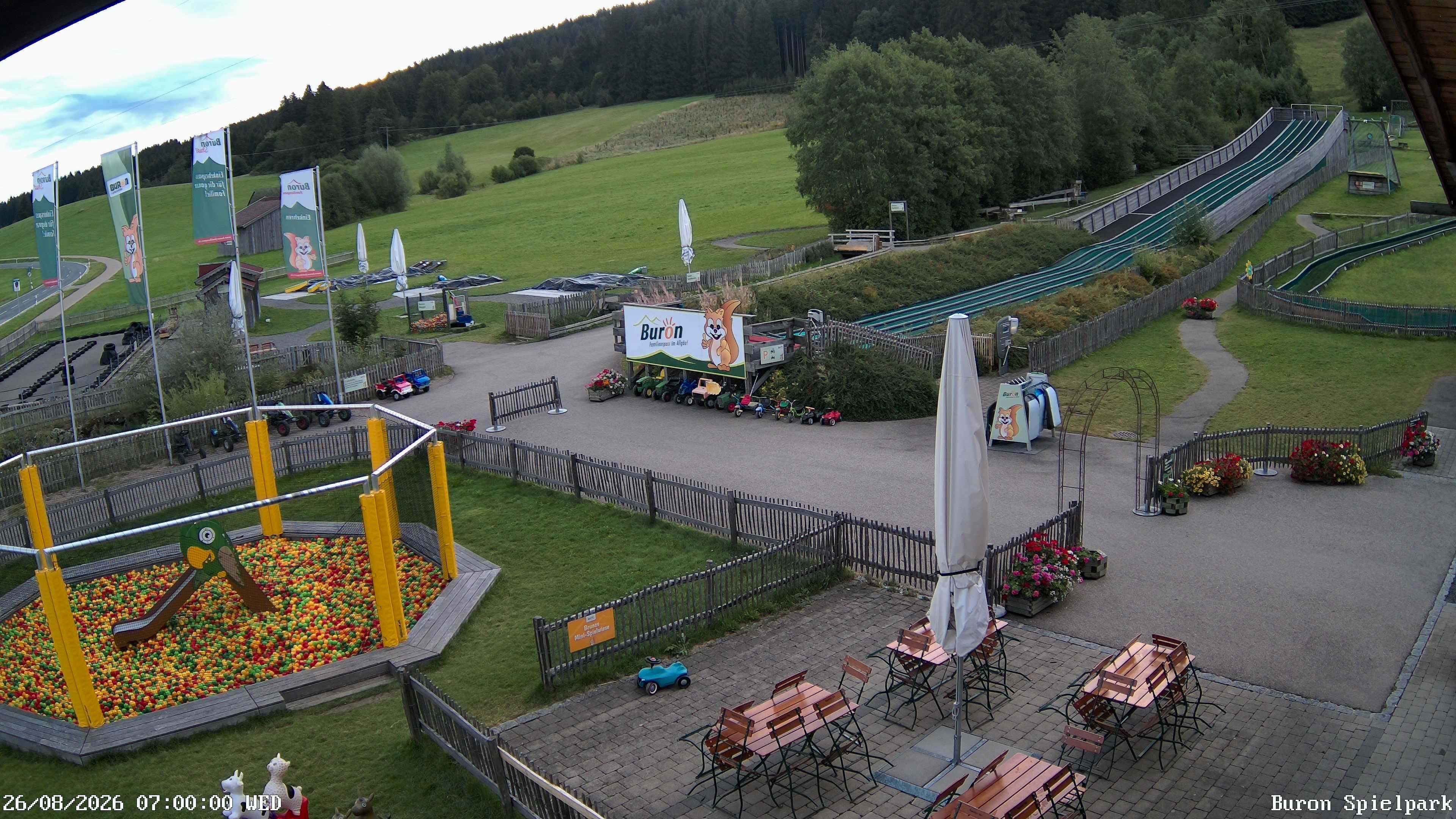 Archiv Foto Webcam Fernsicht auf den Gasthof Buron Stadl im Tal