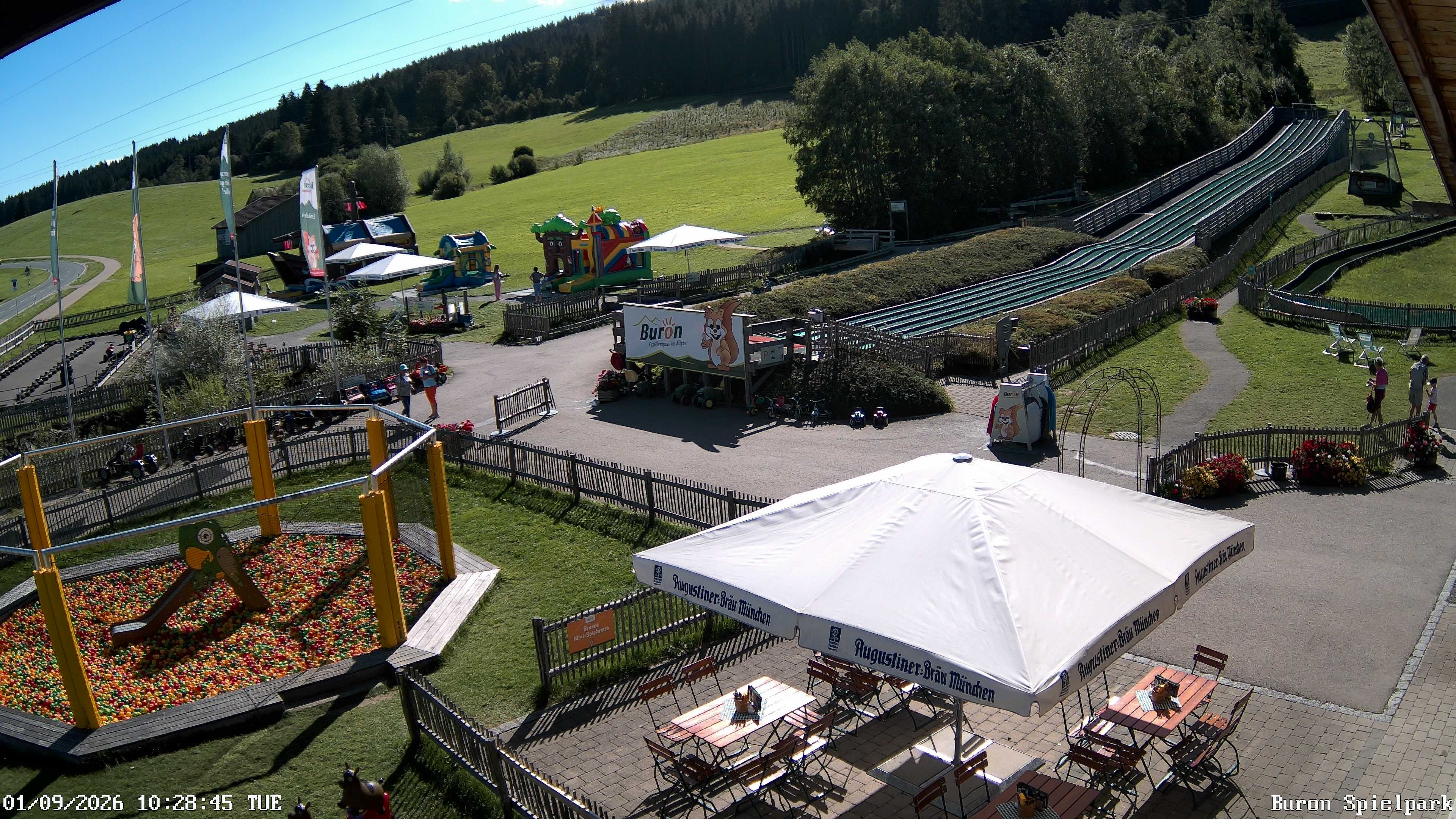 Archiv Foto Webcam Fernsicht auf den Gasthof Buron Stadl im Tal