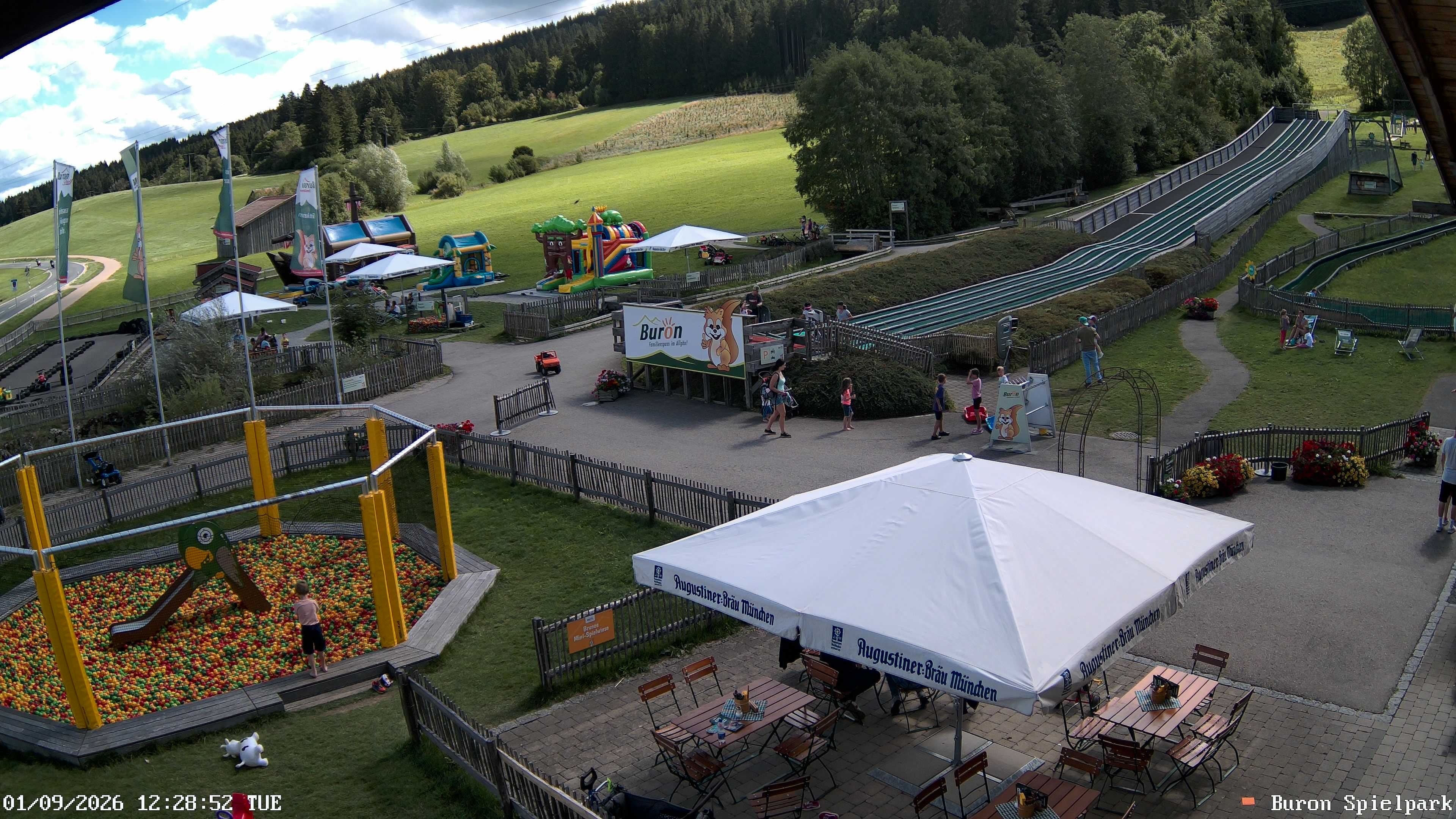 Archiv Foto Webcam Fernsicht auf den Gasthof Buron Stadl im Tal