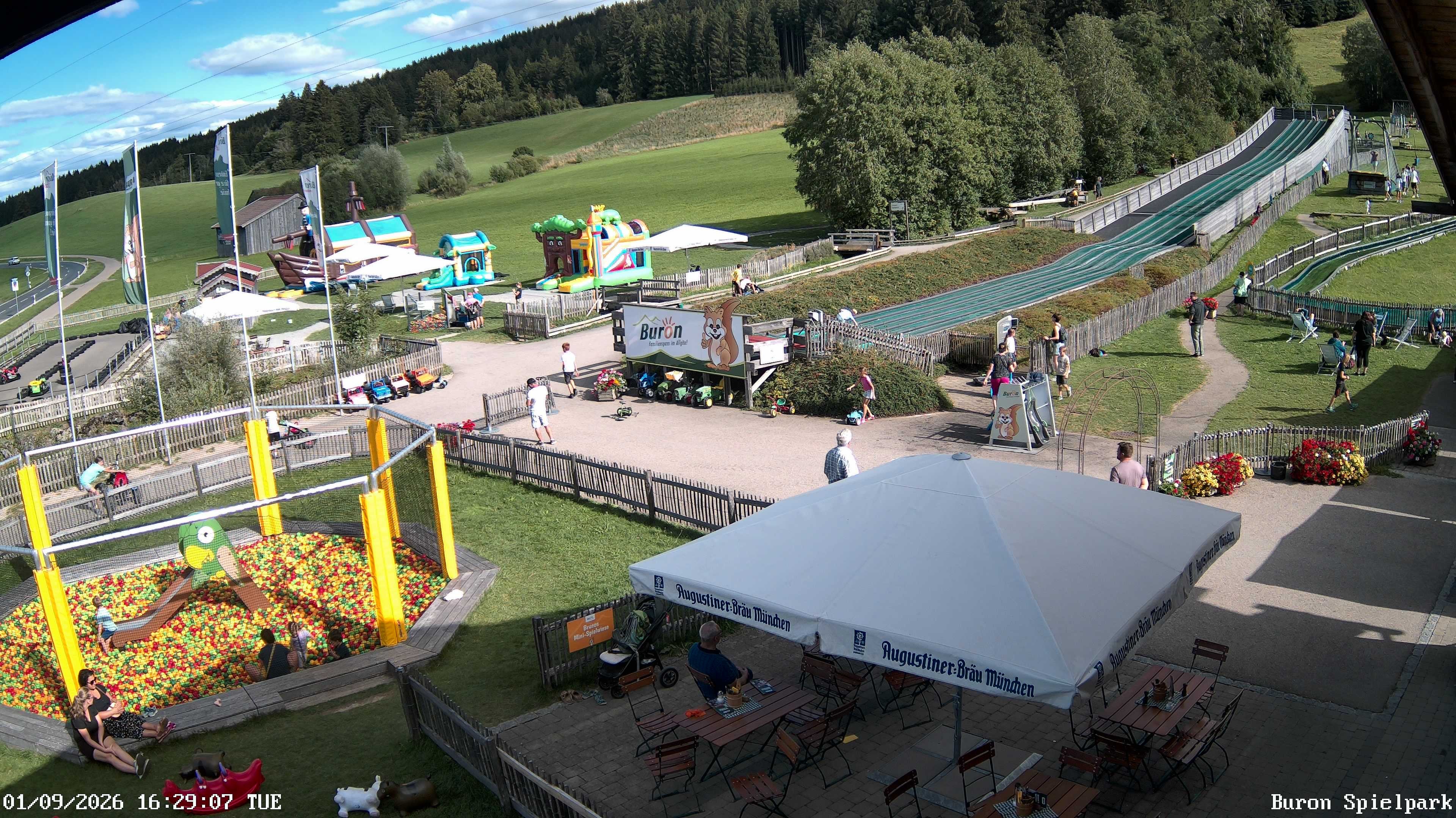 Archiv Foto Webcam Fernsicht auf den Gasthof Buron Stadl im Tal