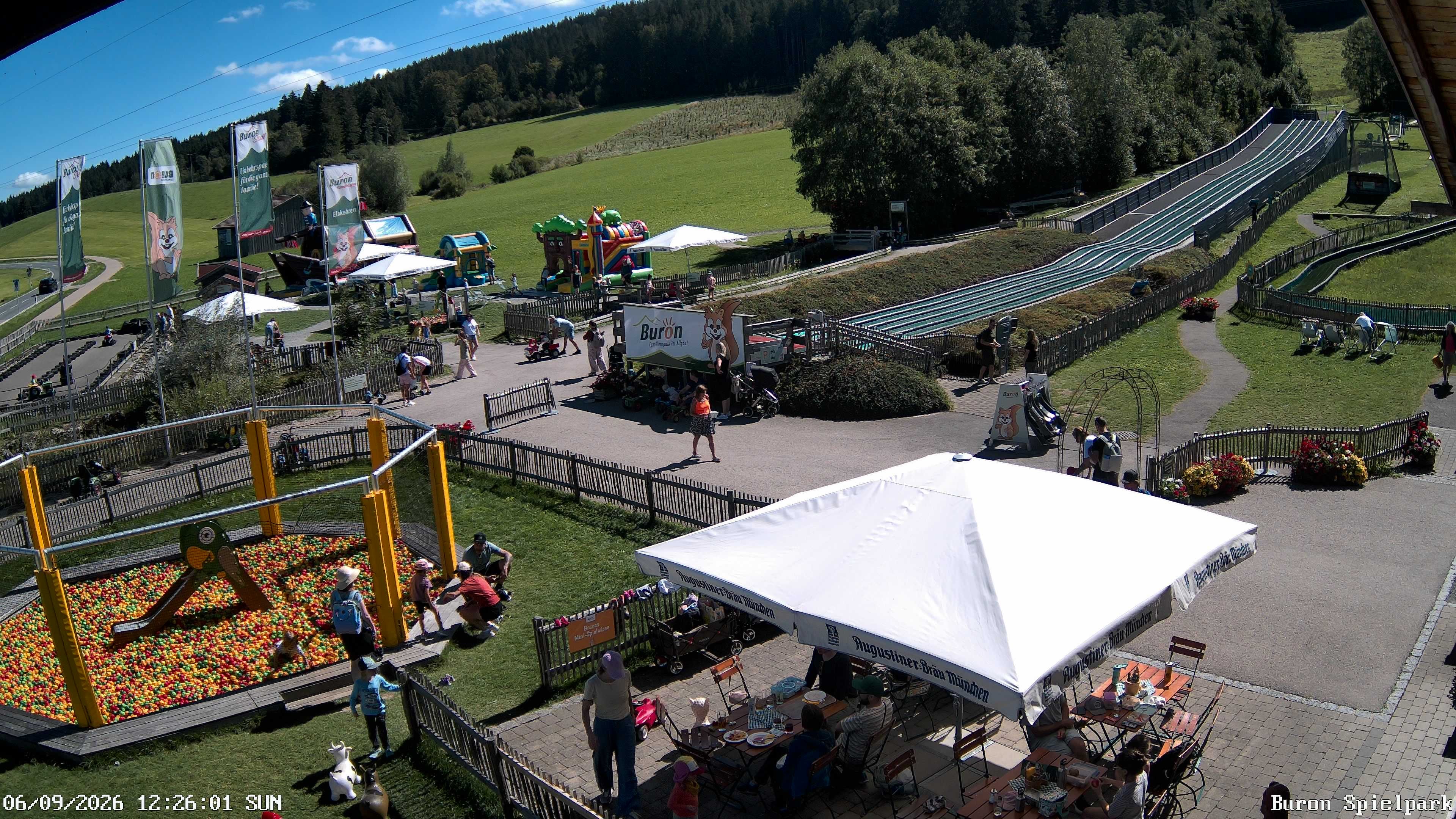Archiv Foto Webcam Fernsicht auf den Gasthof Buron Stadl im Tal