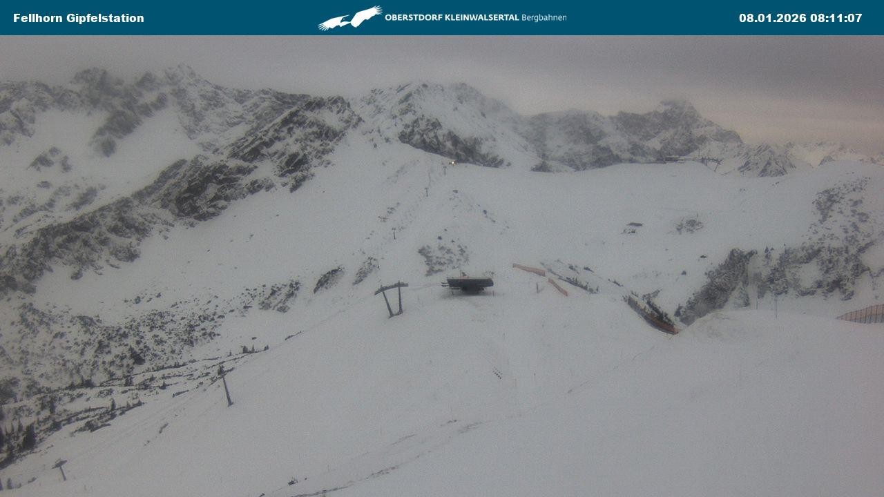 Archiv Foto Webcam Bergstation Fellhornbahn (1.967m)
