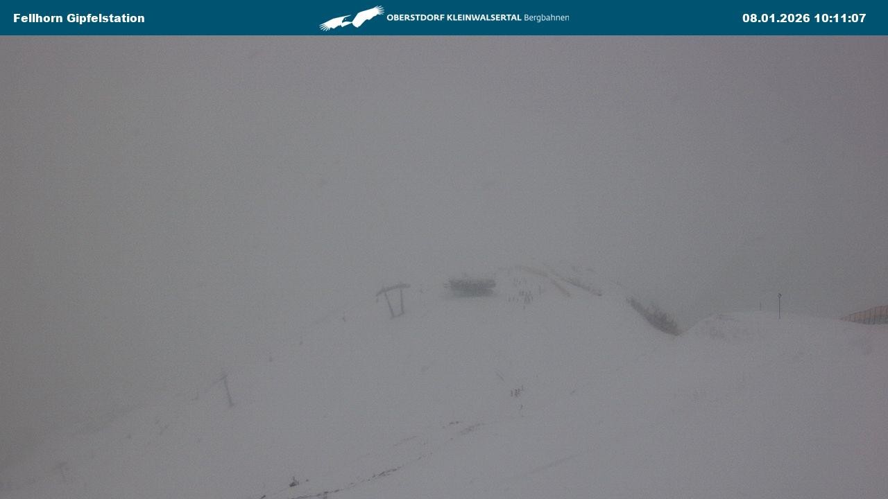 Archiv Foto Webcam Bergstation Fellhornbahn (1.967m)