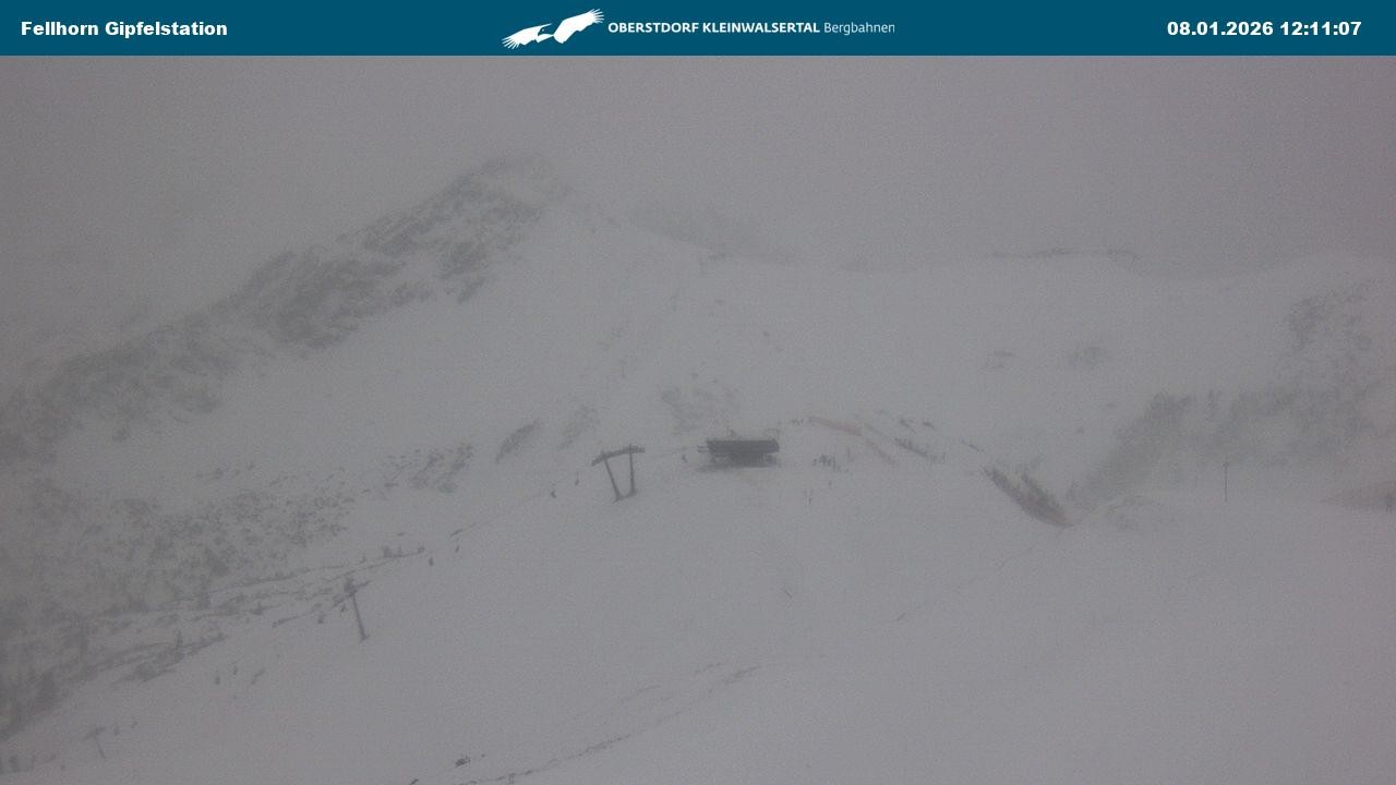 Archiv Foto Webcam Bergstation Fellhornbahn (1.967m)
