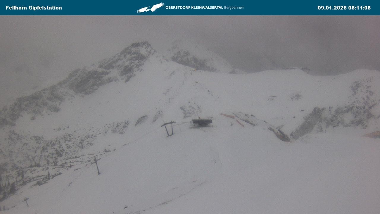 Archiv Foto Webcam Bergstation Fellhornbahn (1.967m)
