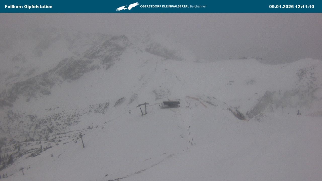 Archiv Foto Webcam Bergstation Fellhornbahn (1.967m)