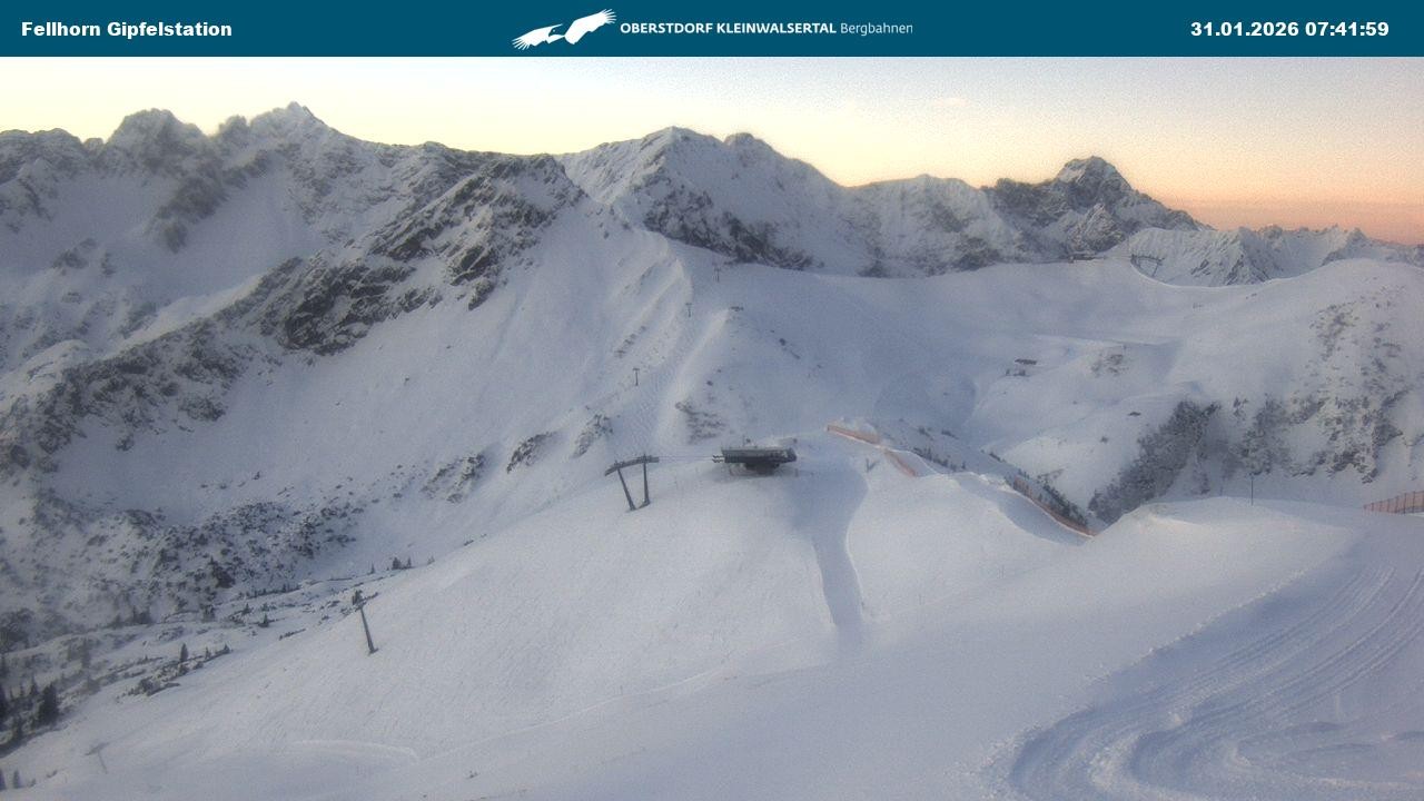 Archiv Foto Webcam Bergstation Fellhornbahn (1.967m)