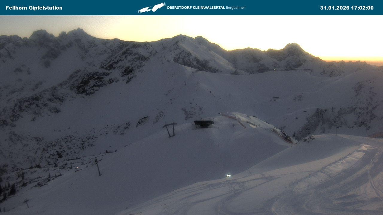 Archiv Foto Webcam Bergstation Fellhornbahn (1.967m)