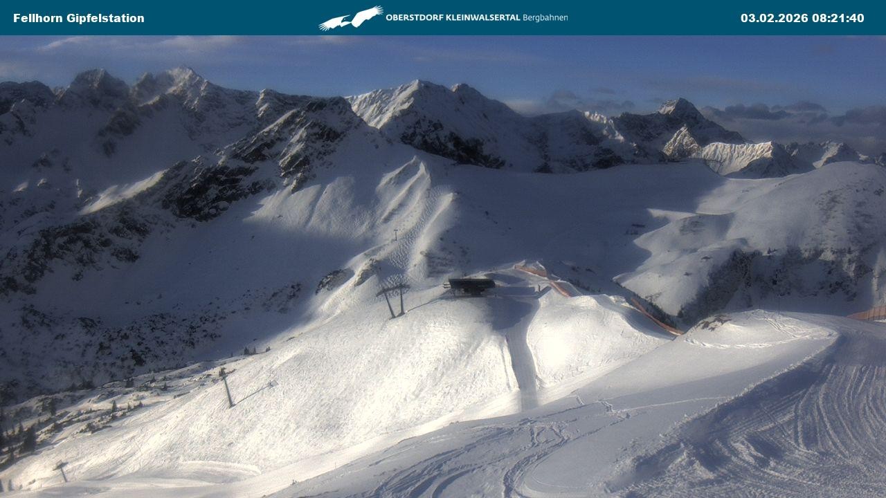 Archiv Foto Webcam Bergstation Fellhornbahn (1.967m)