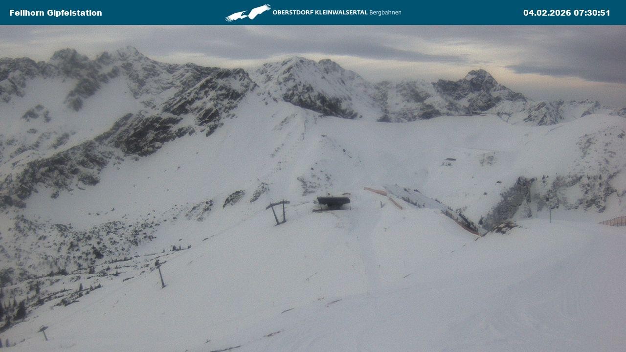 Archiv Foto Webcam Bergstation Fellhornbahn (1.967m)