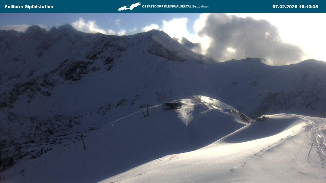 Archiv Foto Webcam Bergstation Fellhornbahn (1.967m)
