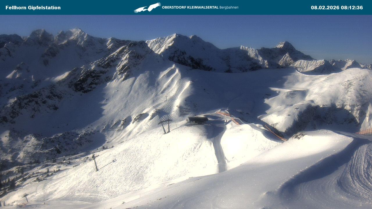 Archiv Foto Webcam Bergstation Fellhornbahn (1.967m)