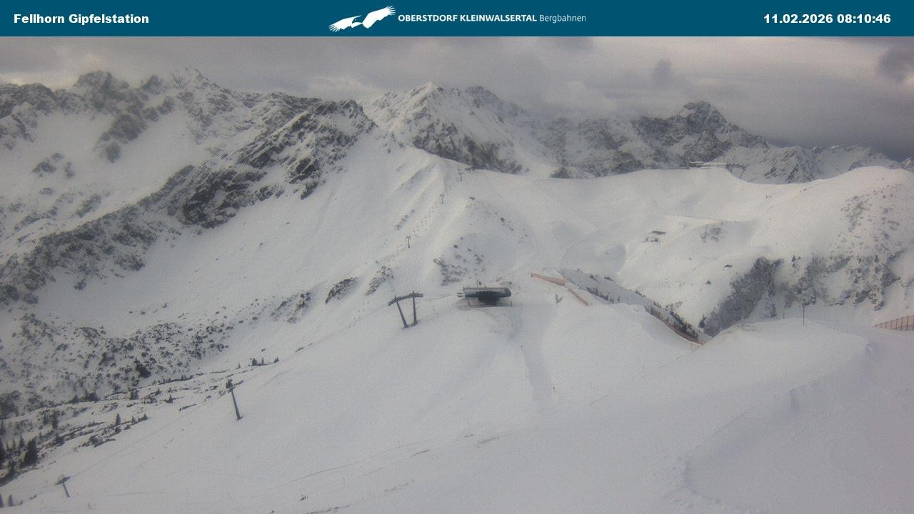 Archiv Foto Webcam Bergstation Fellhornbahn (1.967m)