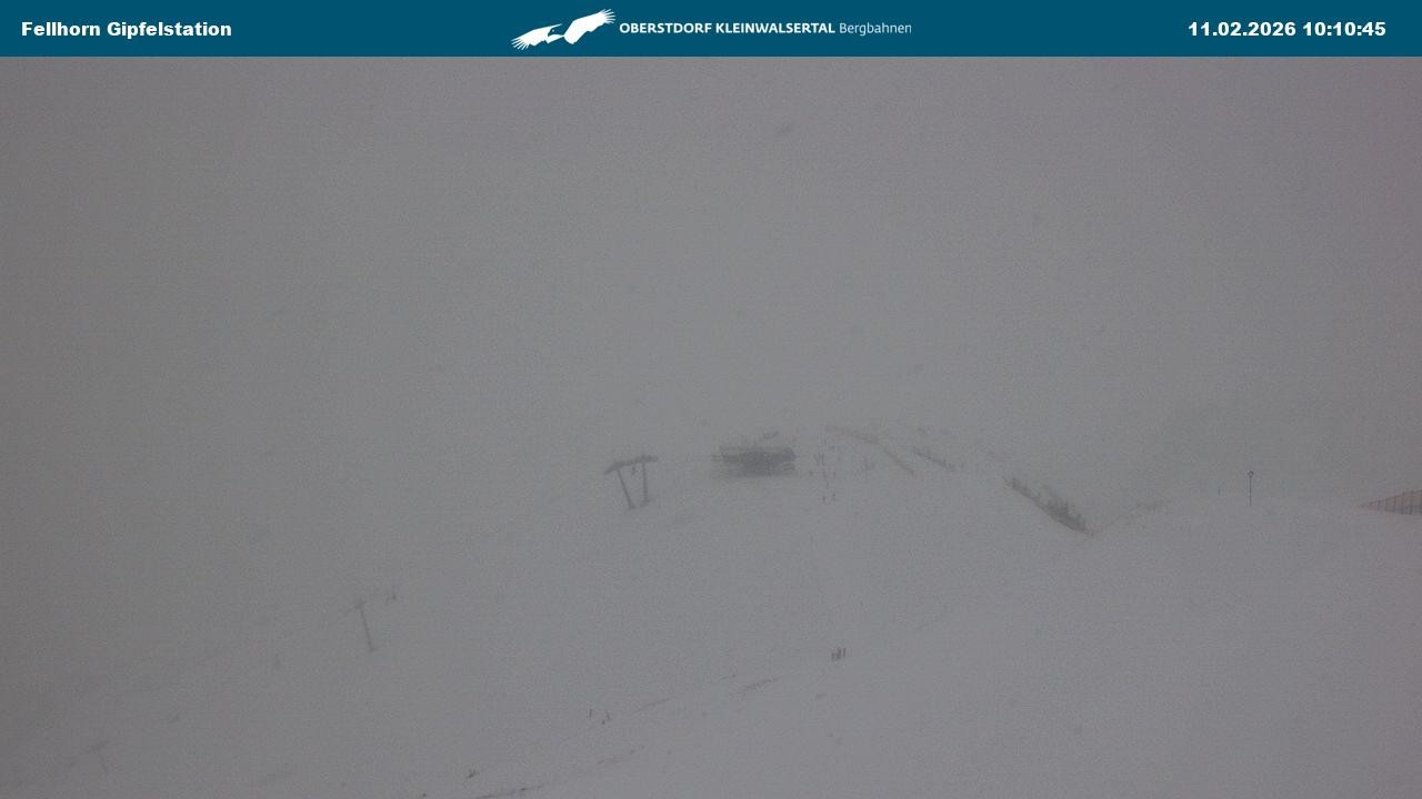 Archiv Foto Webcam Bergstation Fellhornbahn (1.967m)