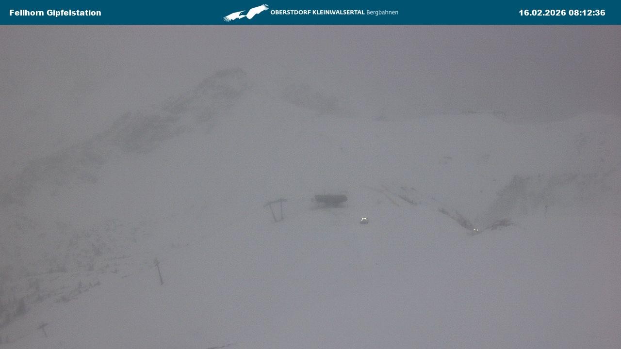 Archived image Webcam Fellhornbahn - Top Station (1.967m)