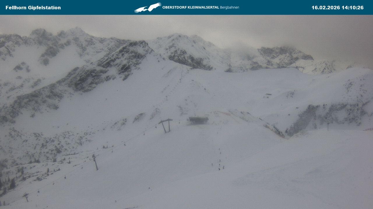 Archived image Webcam Fellhornbahn - Top Station (1.967m)