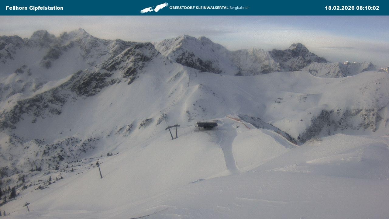 Archived image Webcam Fellhornbahn - Top Station (1.967m)