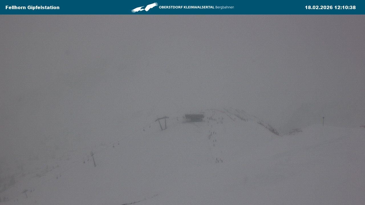 Archived image Webcam Fellhornbahn - Top Station (1.967m)