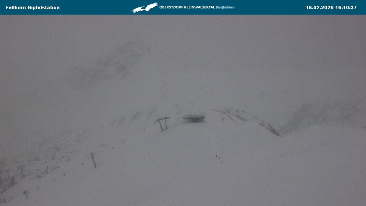 Archived image Webcam Fellhornbahn - Top Station (1.967m)